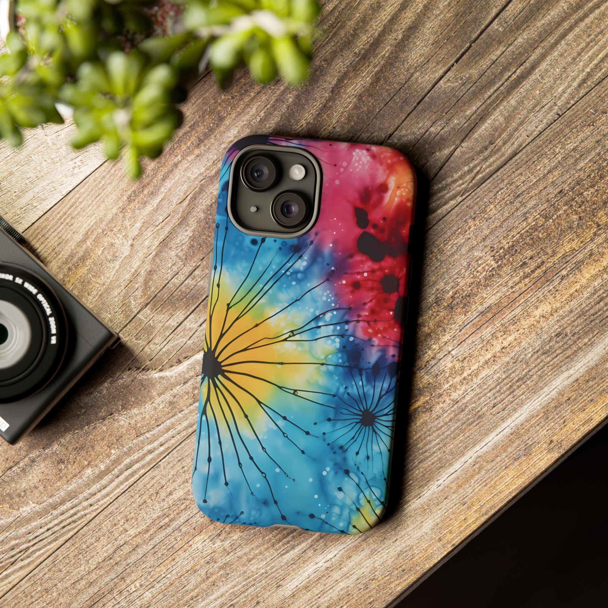 Cosmic Bloom Hexagon Stone iPhone Case