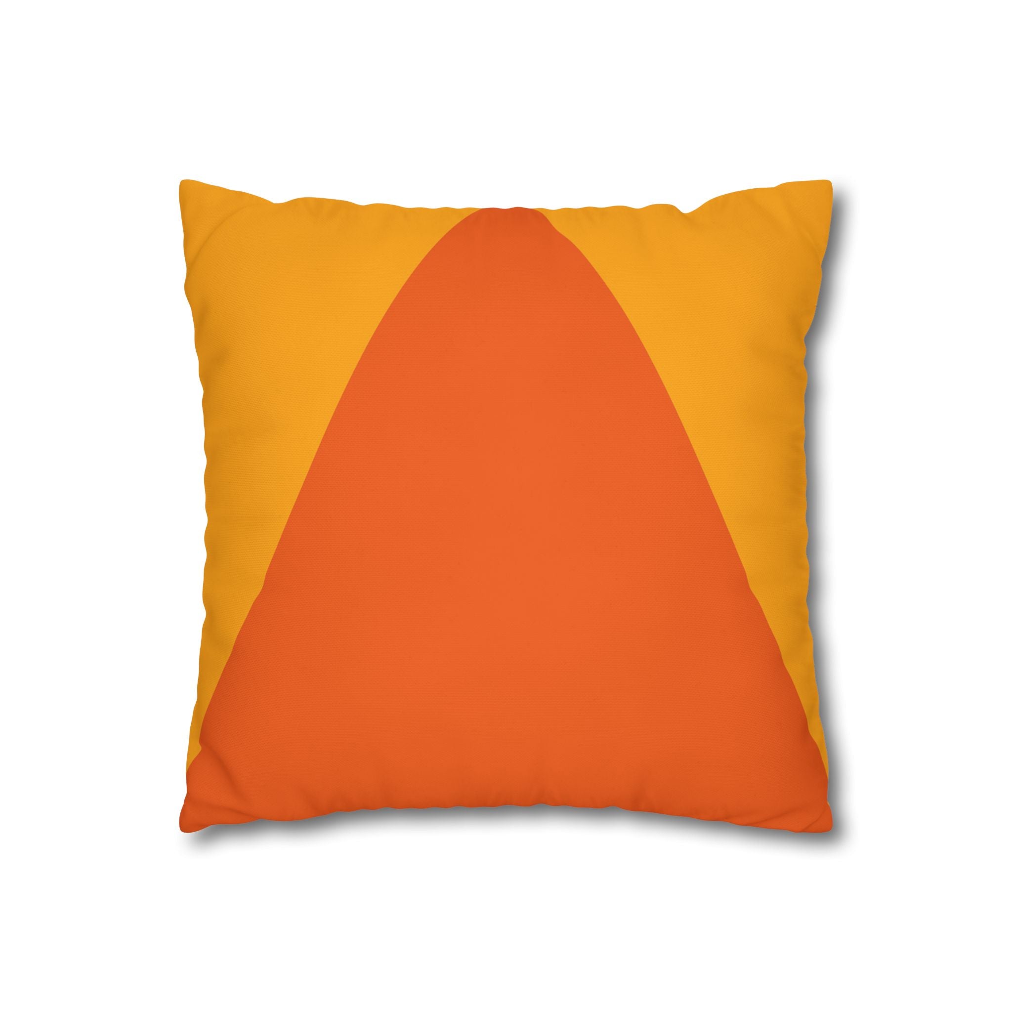 Geometric Orange Pillowcase - Modern Design