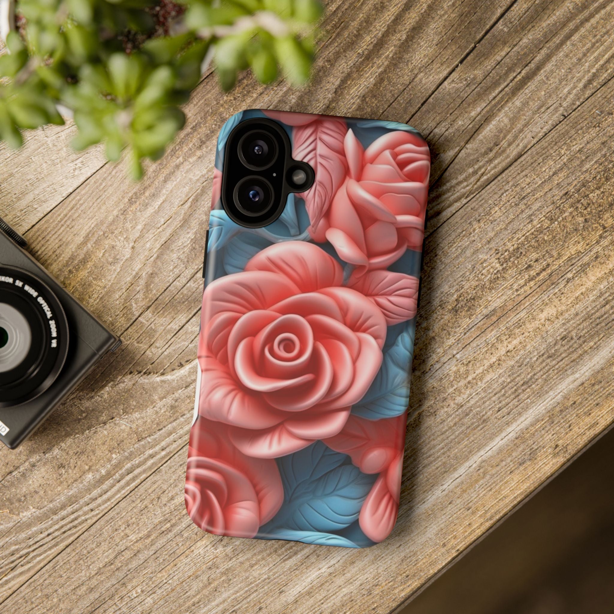 Stylized Floral iPhone Case - Hexagon Stone