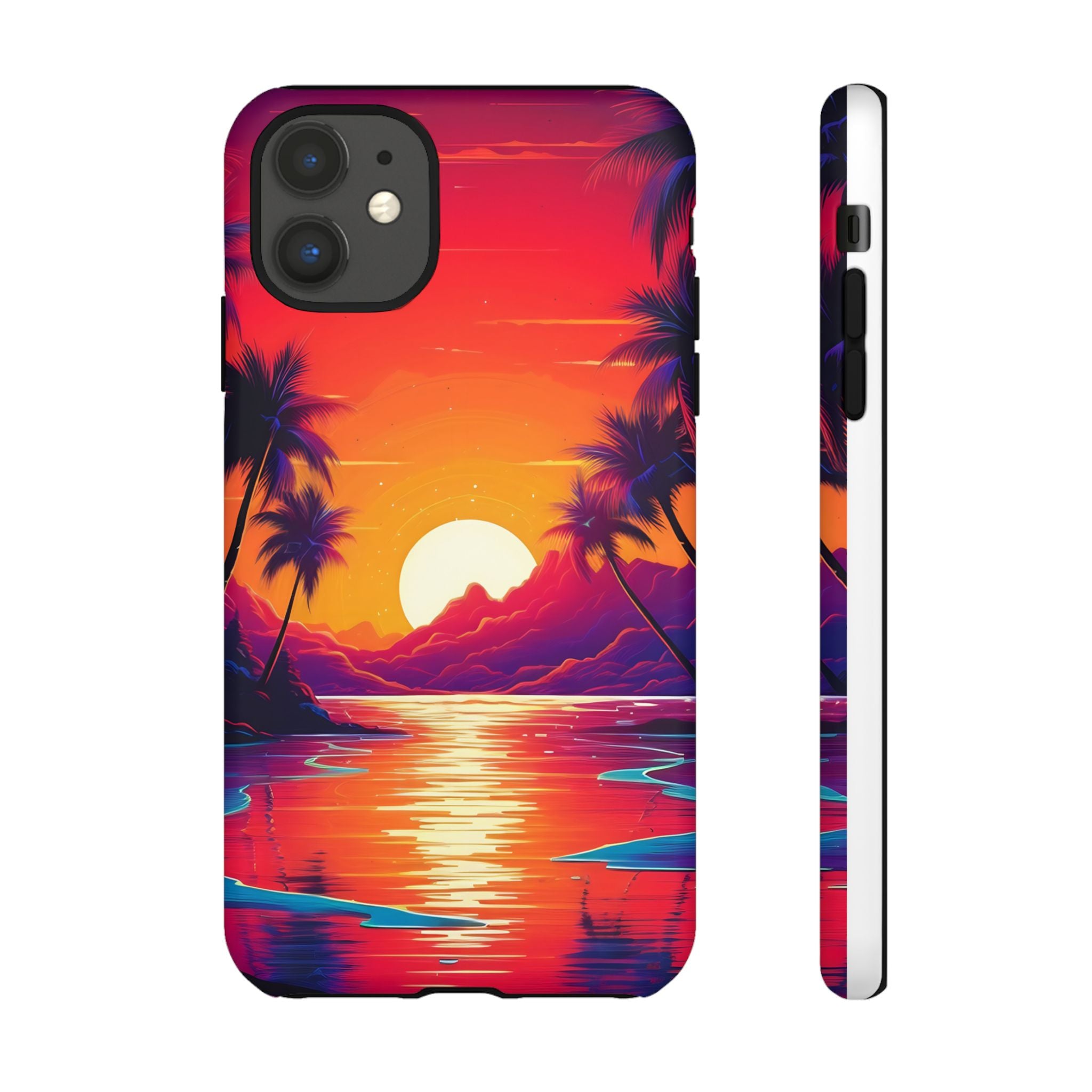 Sunset Beach Hexagon iPhone Case