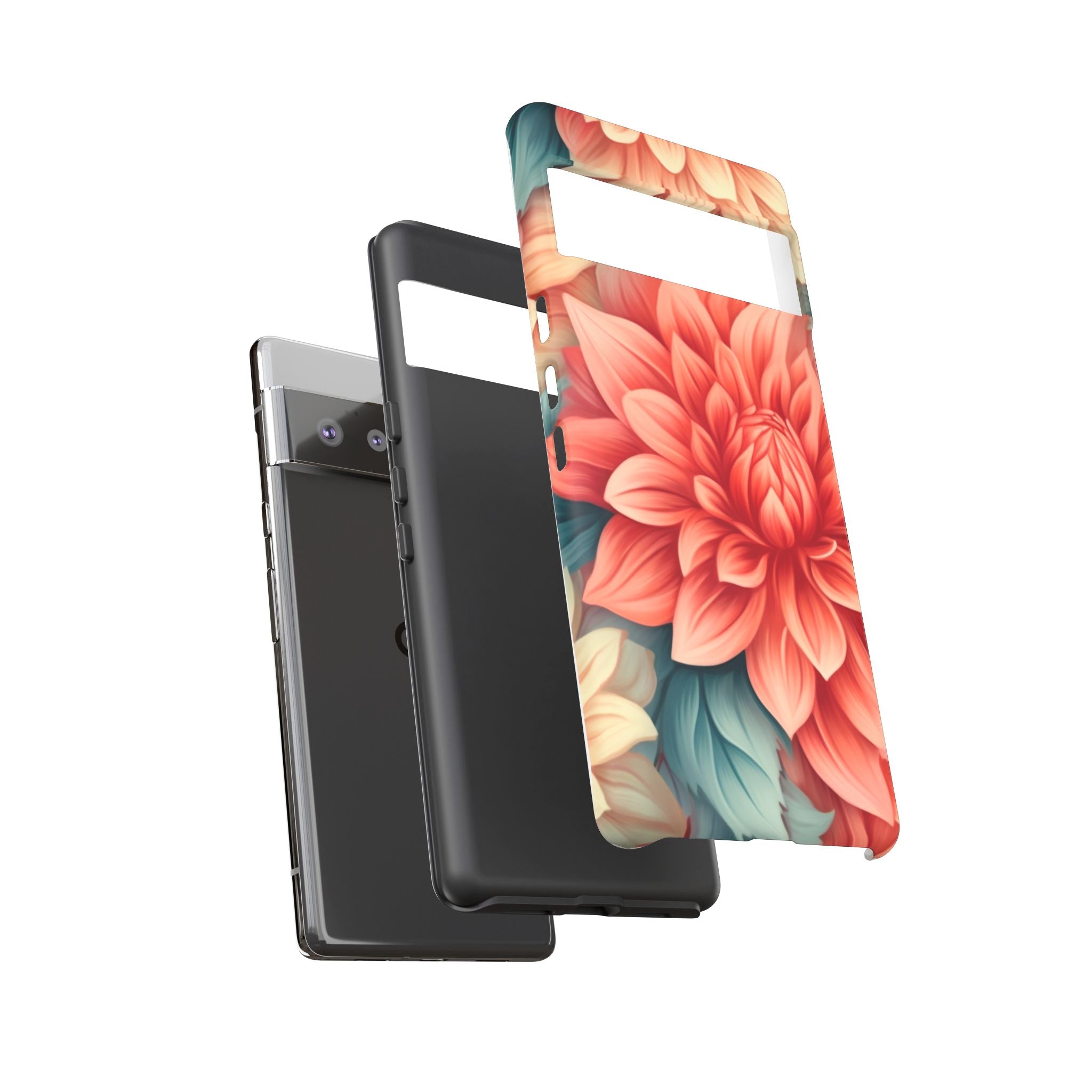 Coral Dahlia Google Pixel Case (All Models)