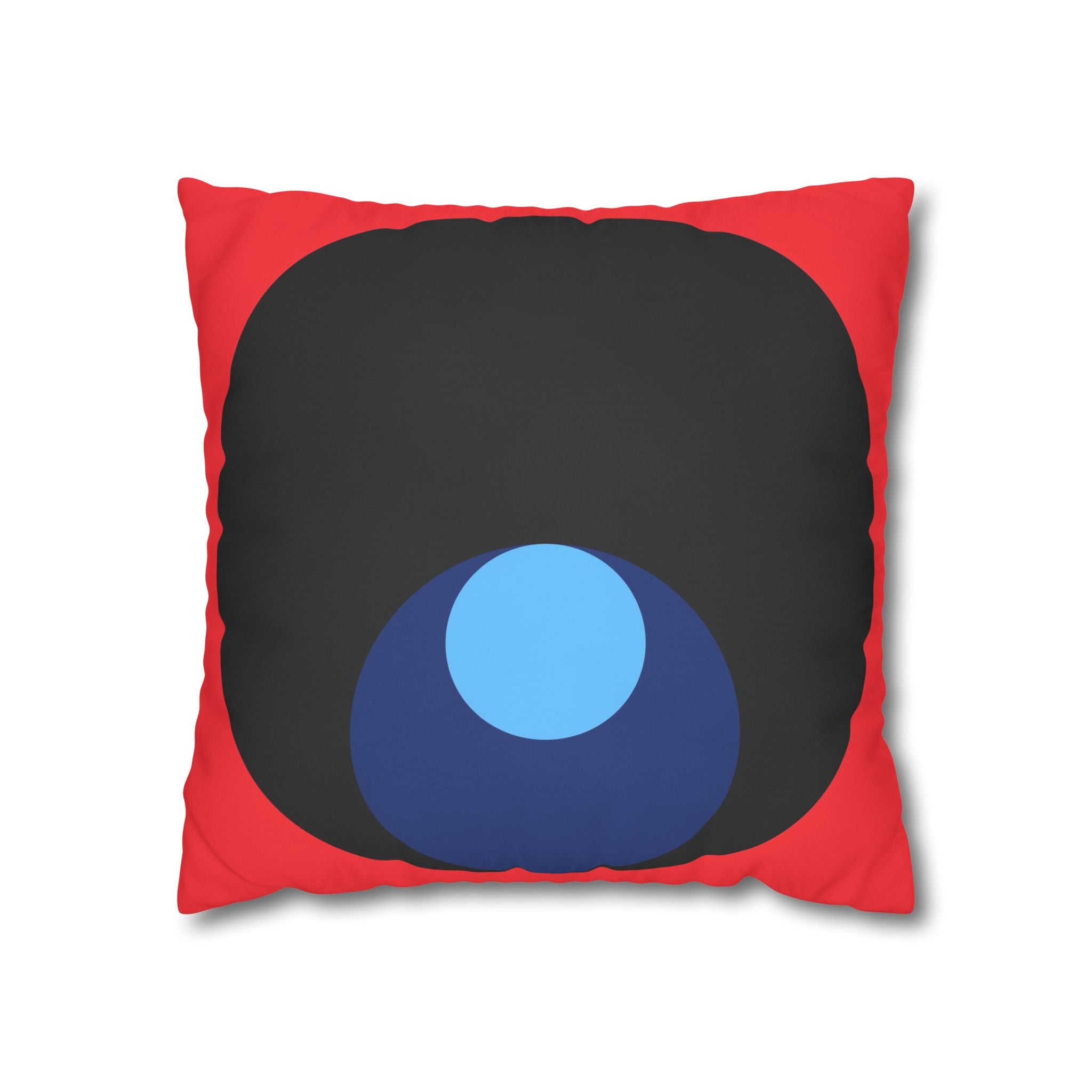 Abstract Circles Red Pillowcase