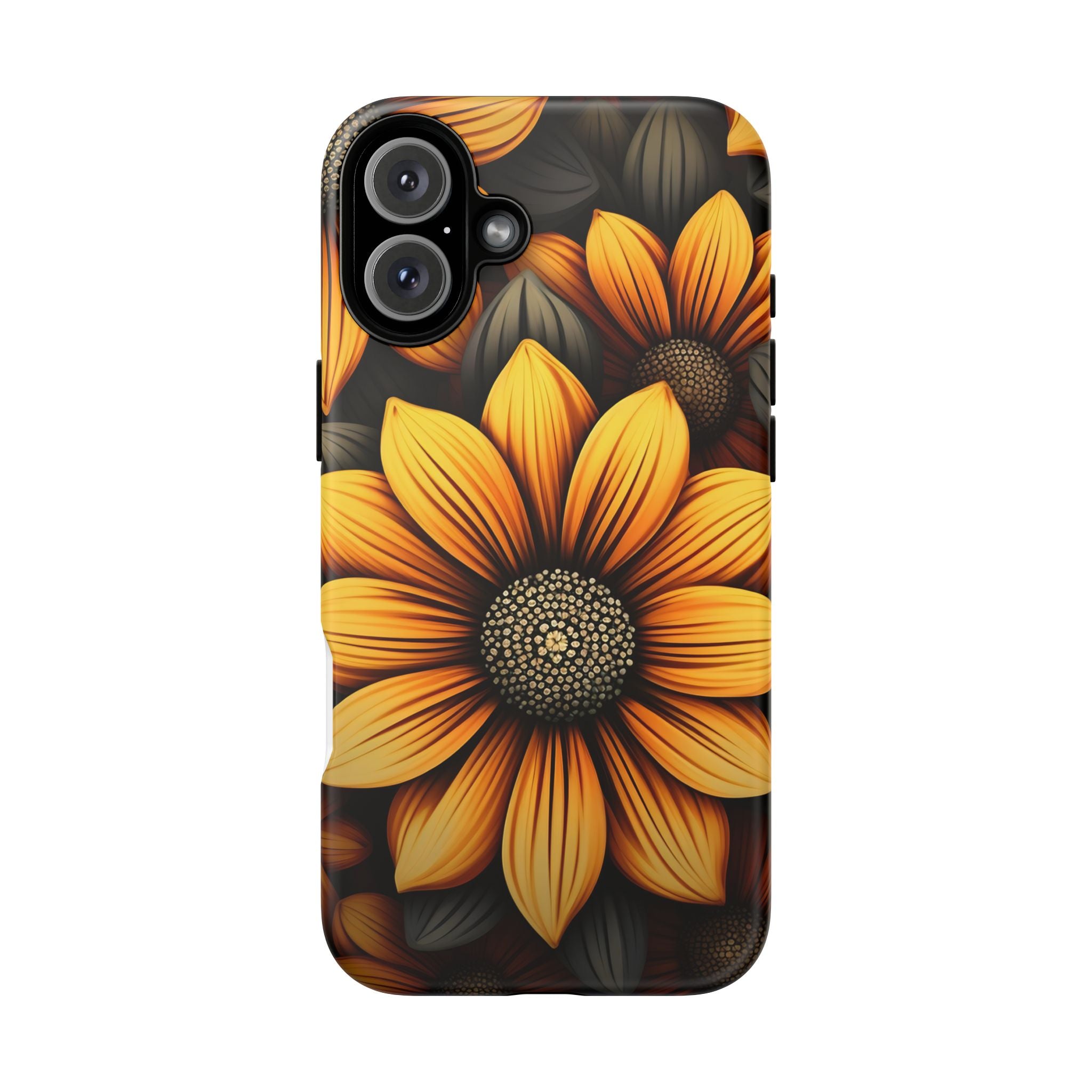 Sunburst Hexagon iPhone Case - Rugged Texture