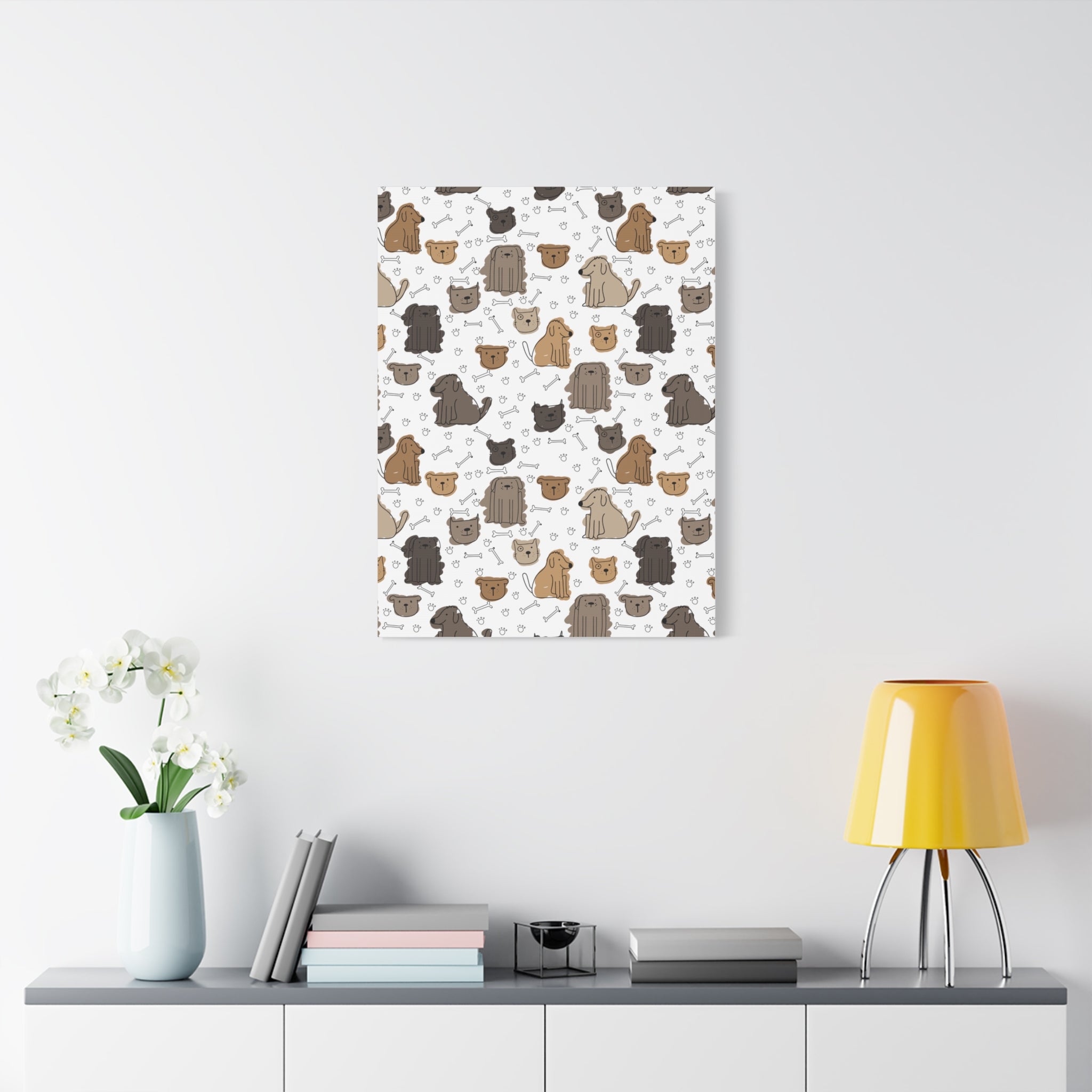 Cute Dogs & Cats Canvas Print