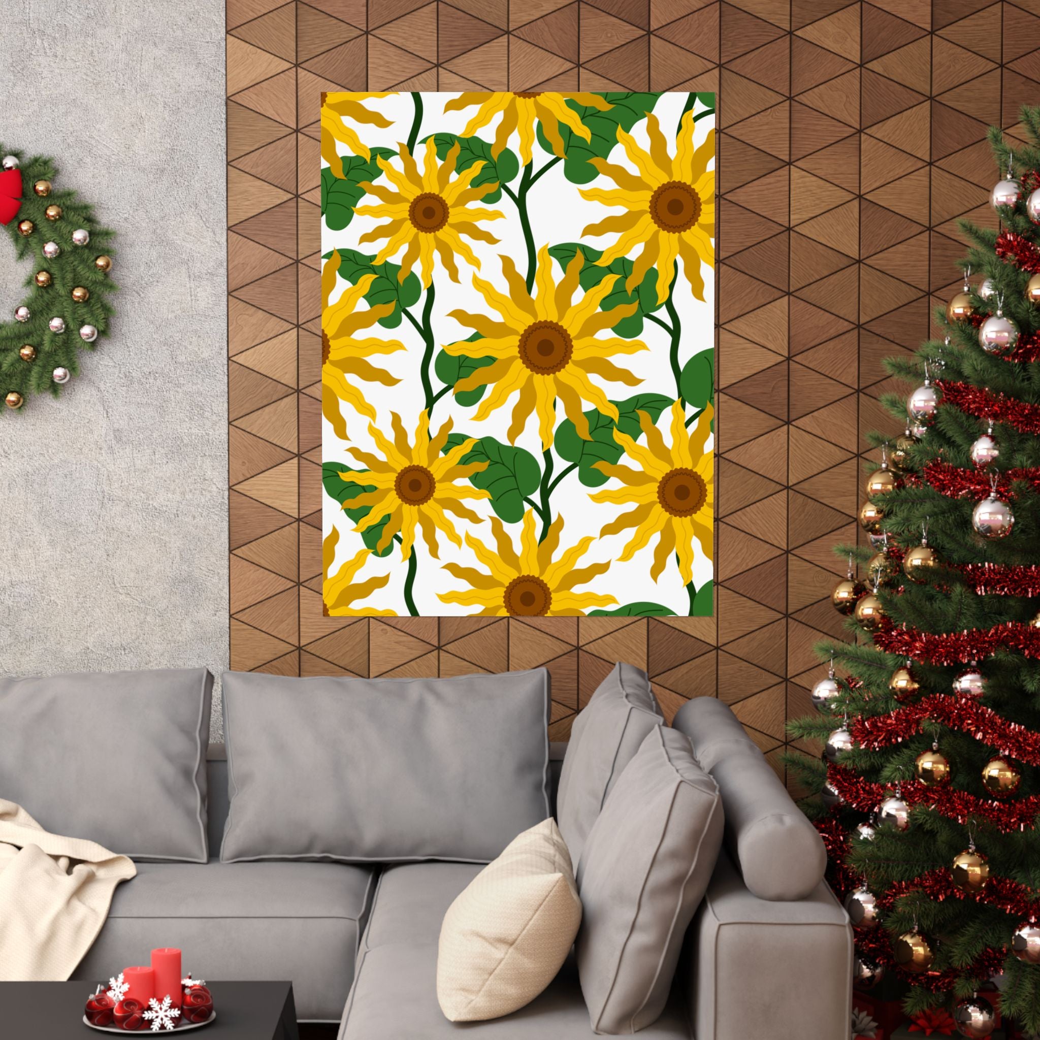 Bold Sunflower Poster - Floral Art Print