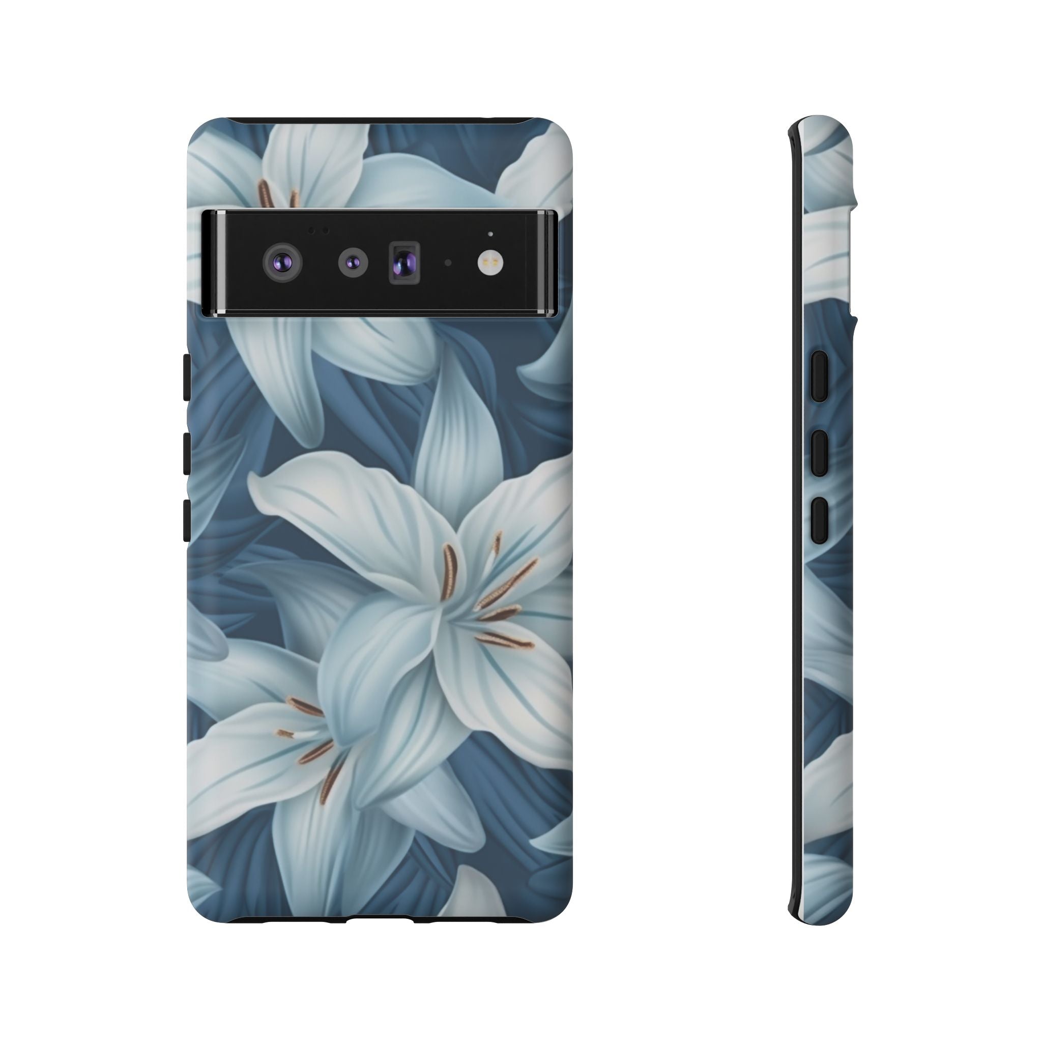 Pastel Blue Lily Google Pixel Case (All Models)