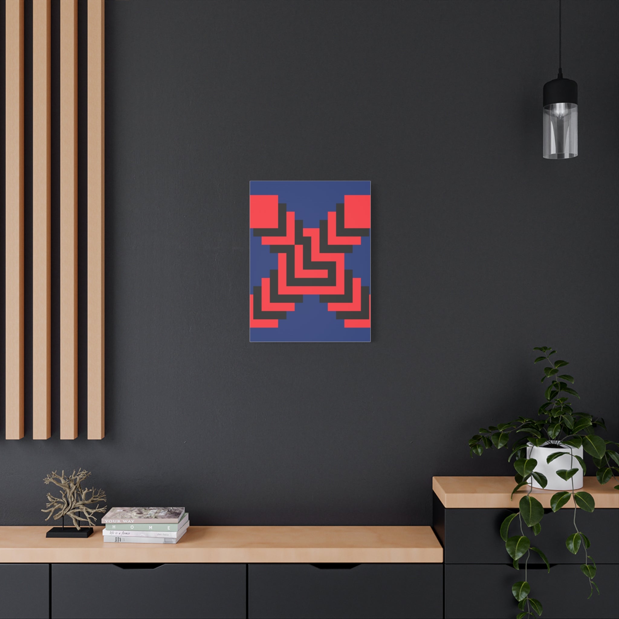 Geometric X Abstract Art Canvas Print