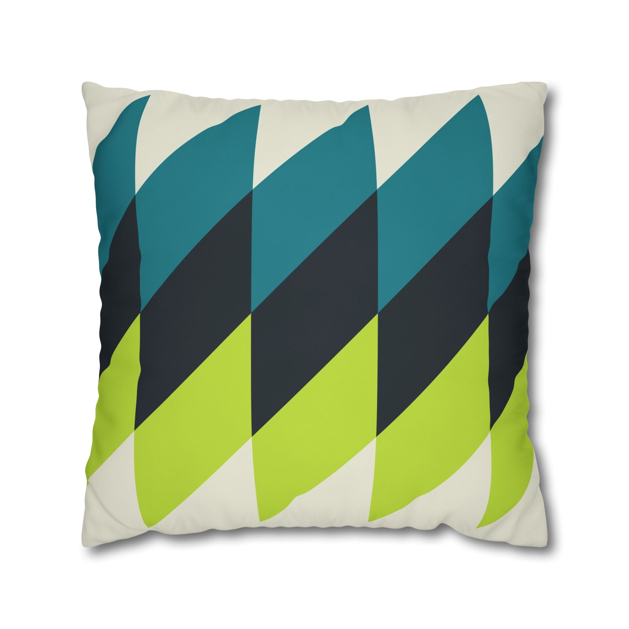 Geometric Teal Pillowcase - Modern Decor