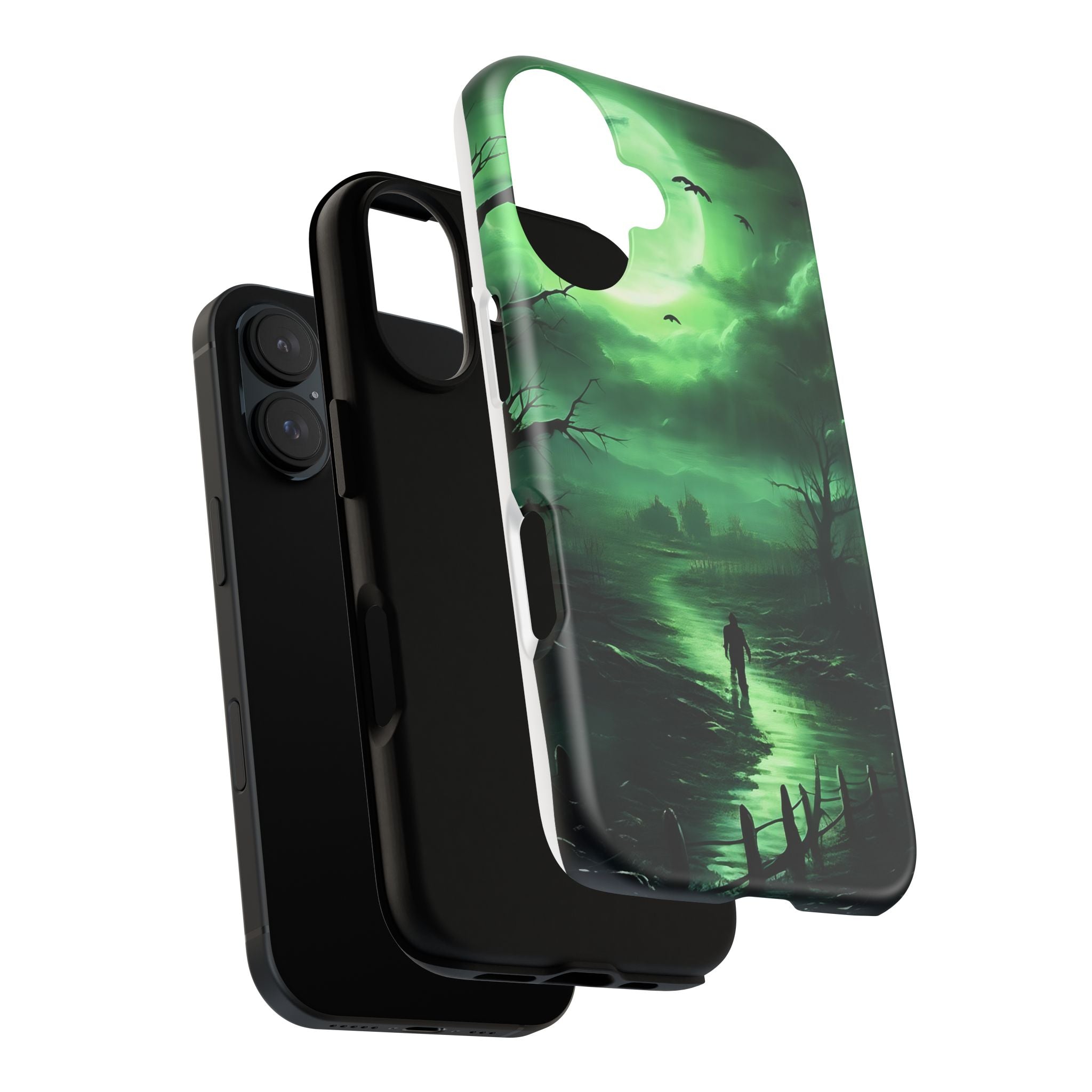 Swamp Moon Gothic iPhone Case - Hexagon Stone