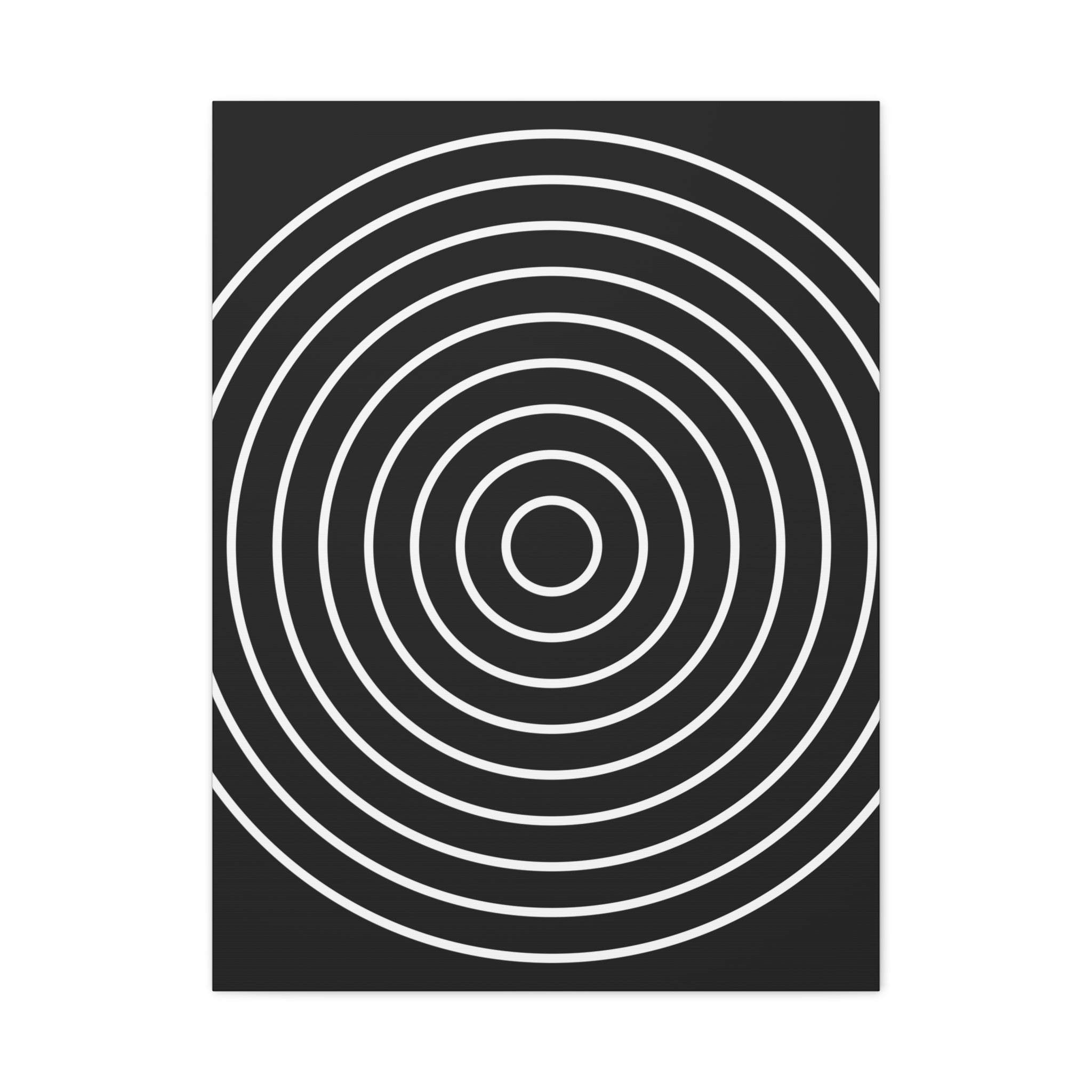 Abstract Concentric Circles Canvas Art