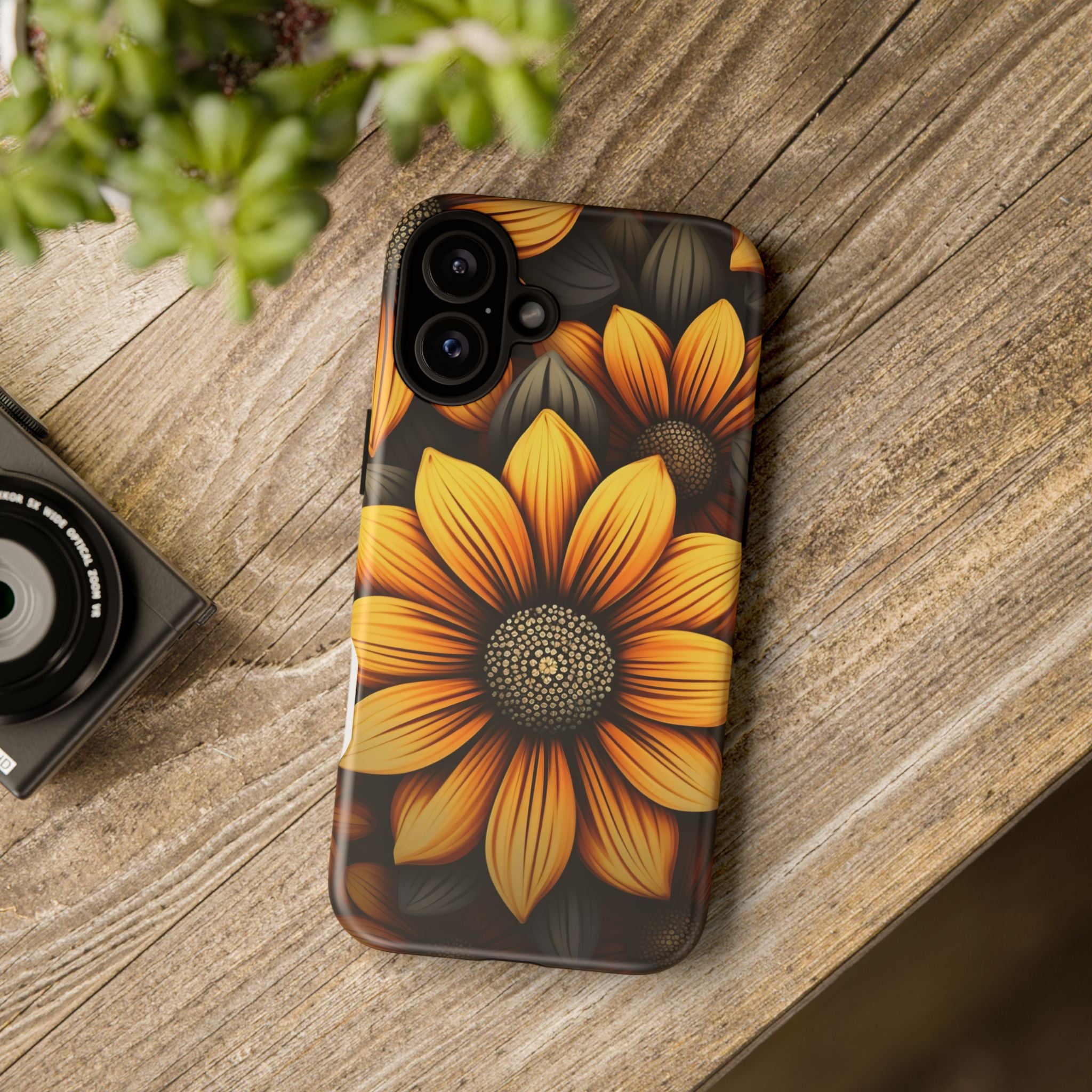 Sunburst Hexagon iPhone Case - Rugged Texture