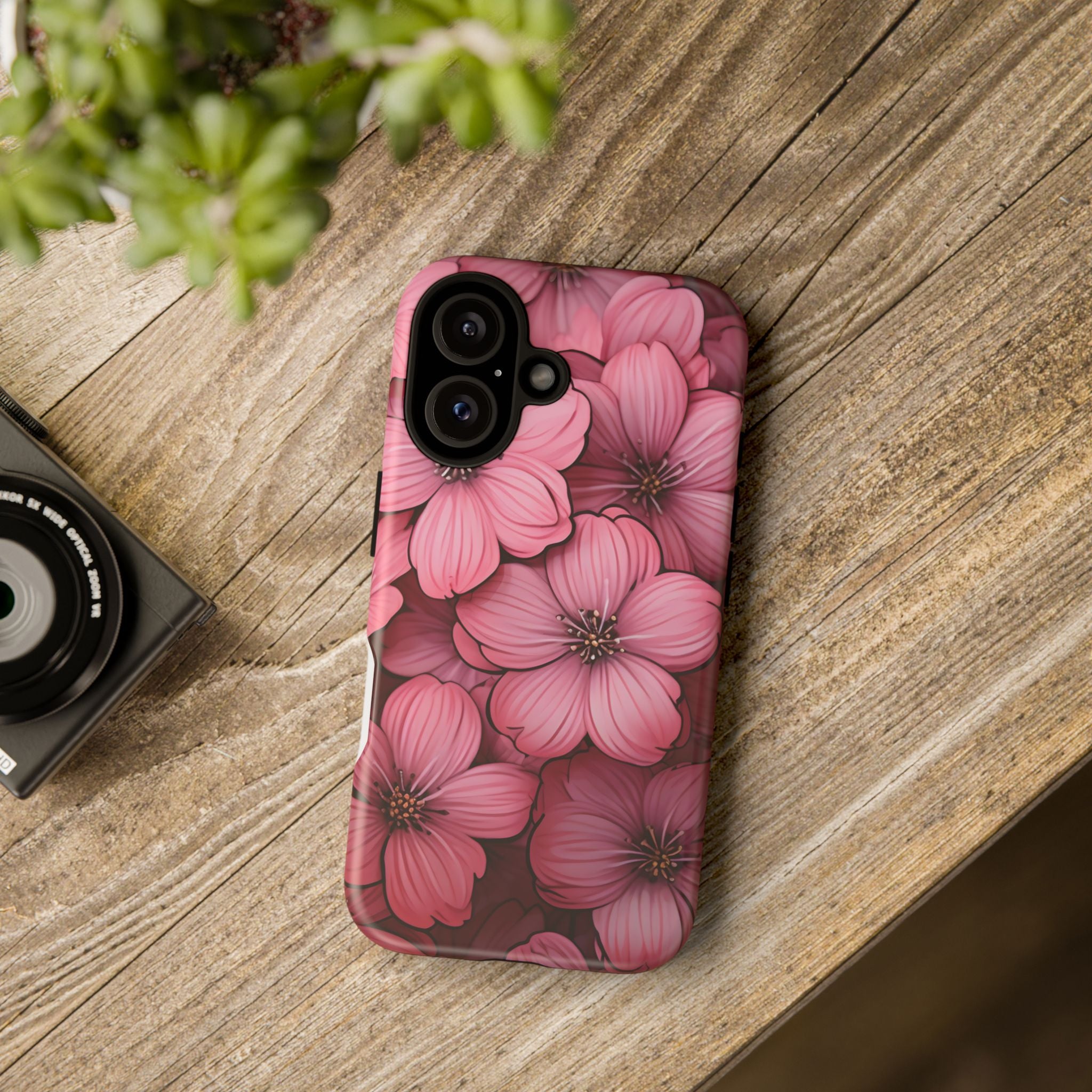 Pink Blossom Hexagon iPhone Case - Rugged