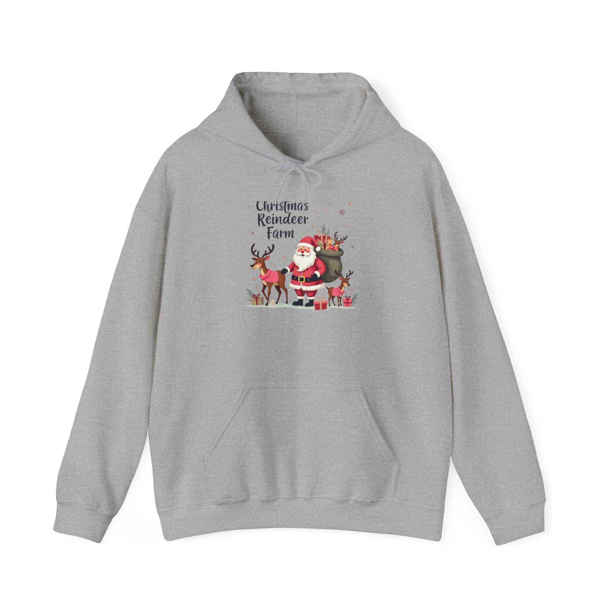 Christmas Reindeer Farm Hoodie