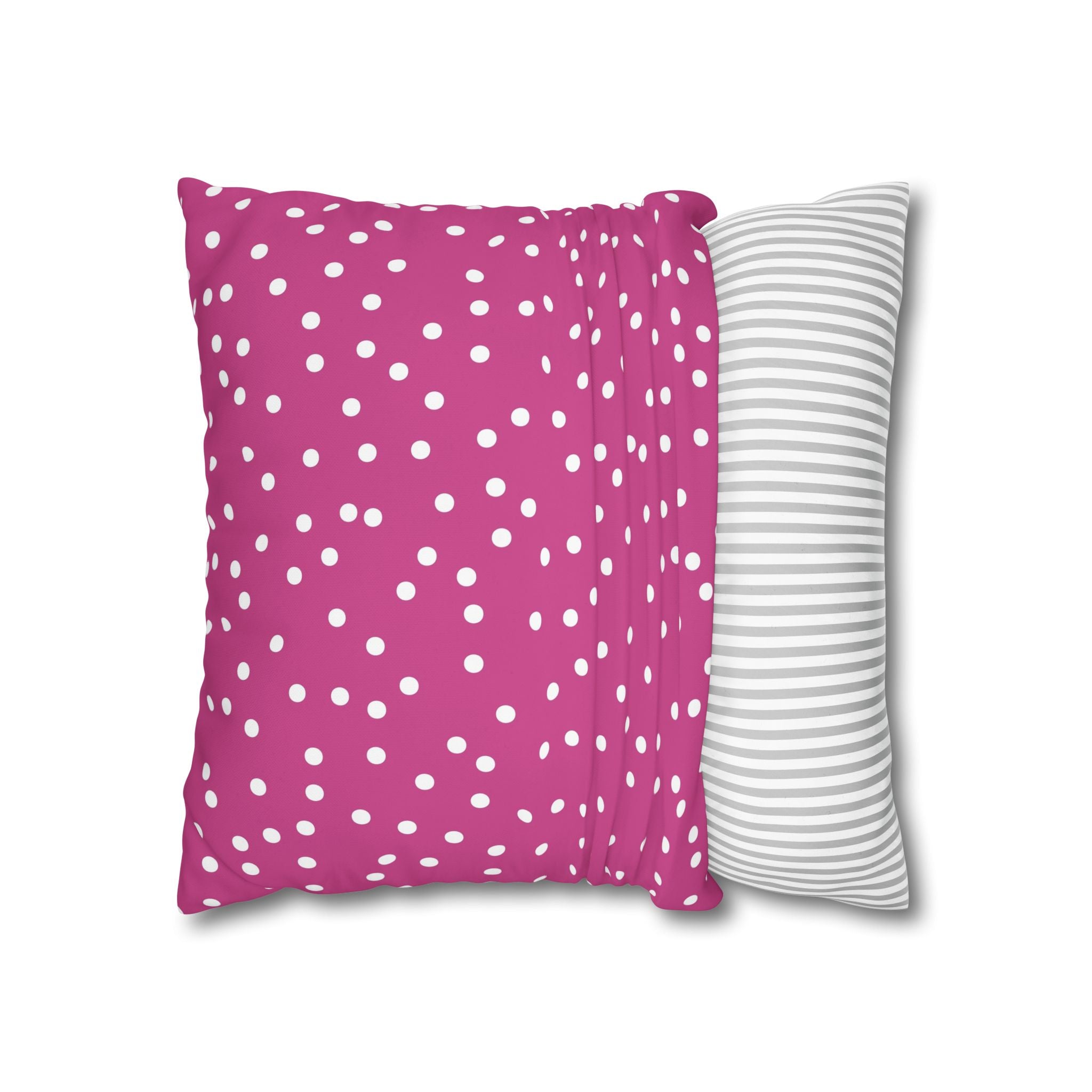 Magenta Polka Dot Pillowcase