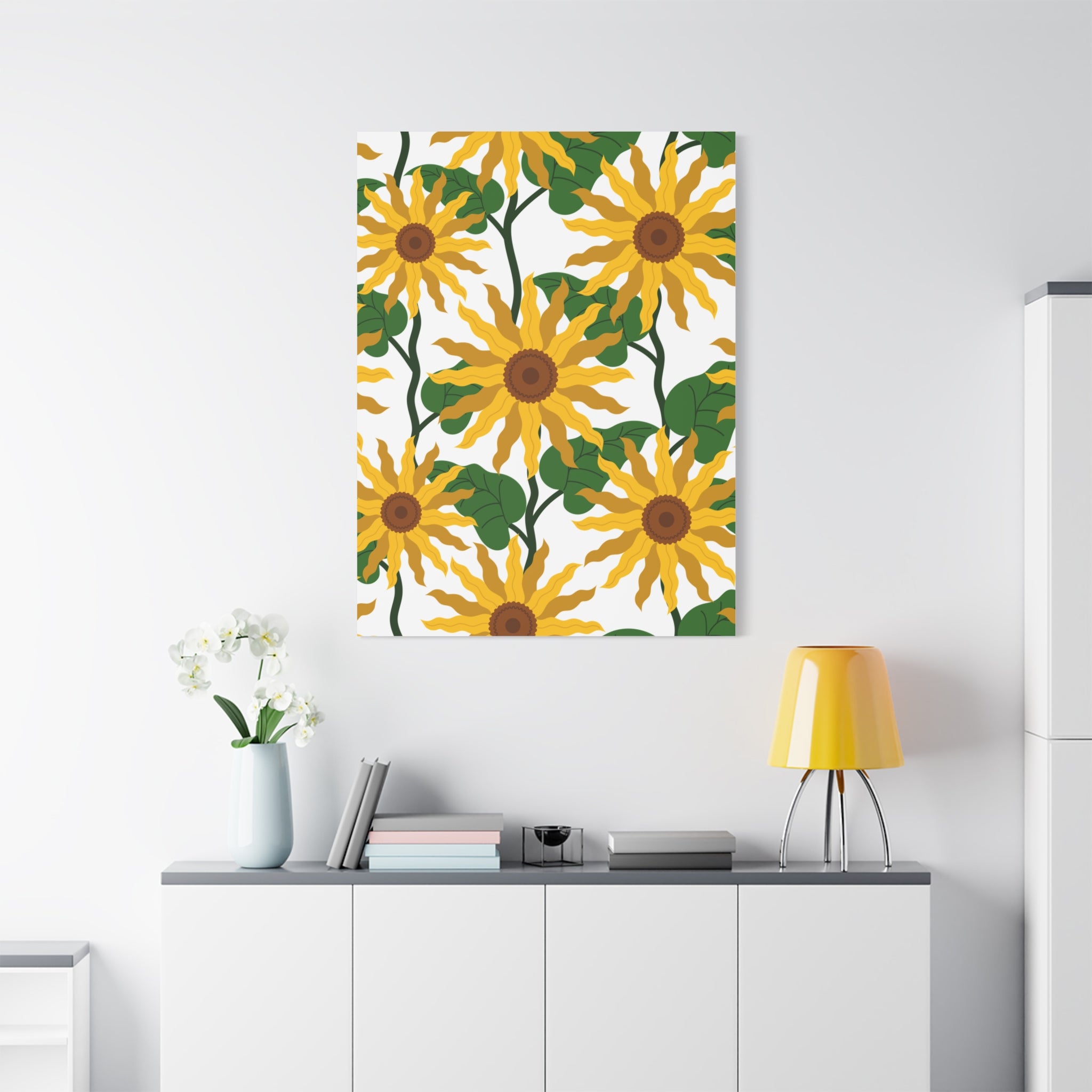 Bold Sunflower Canvas Art Print