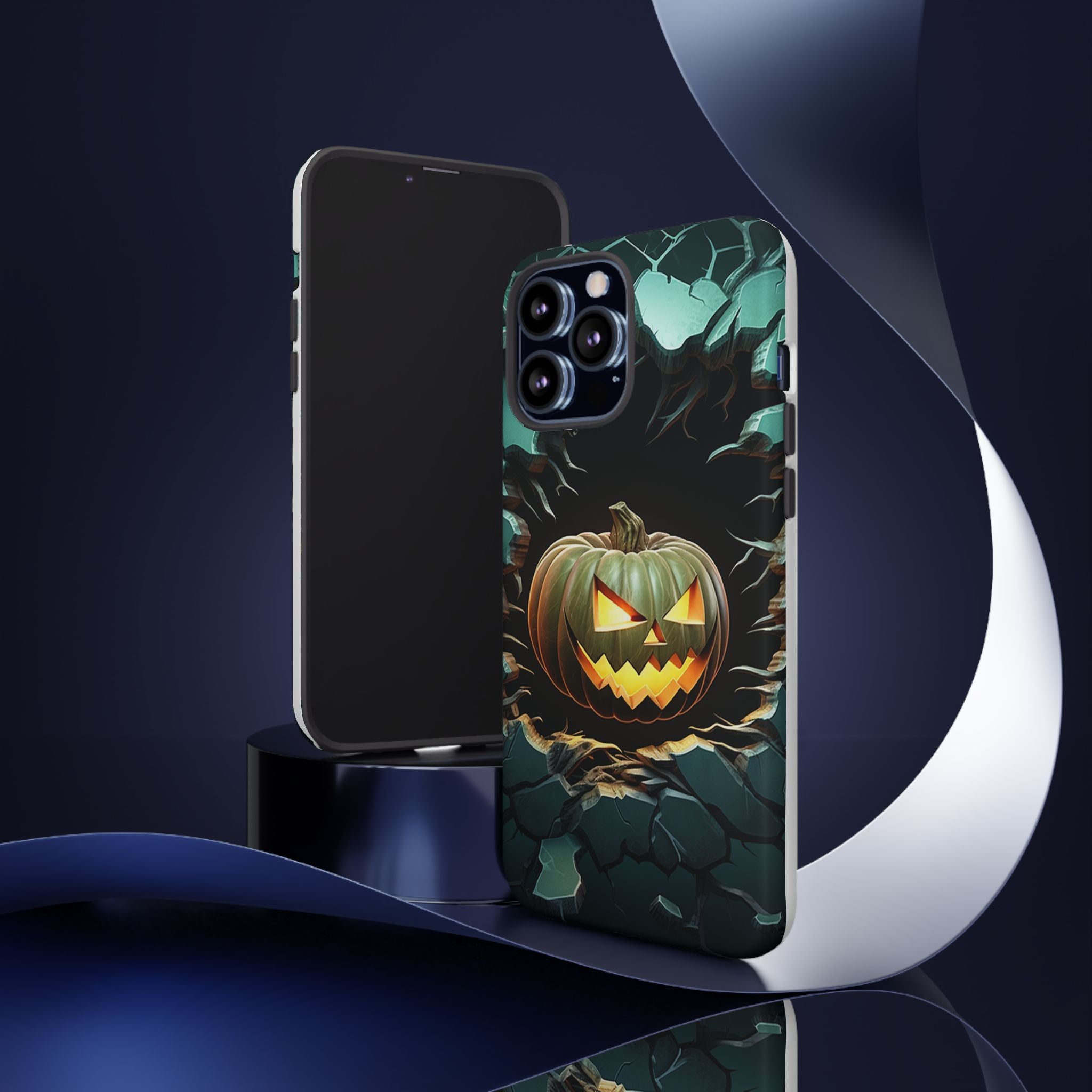 Spooky Jack-o'-Lantern Hexagon iPhone Case