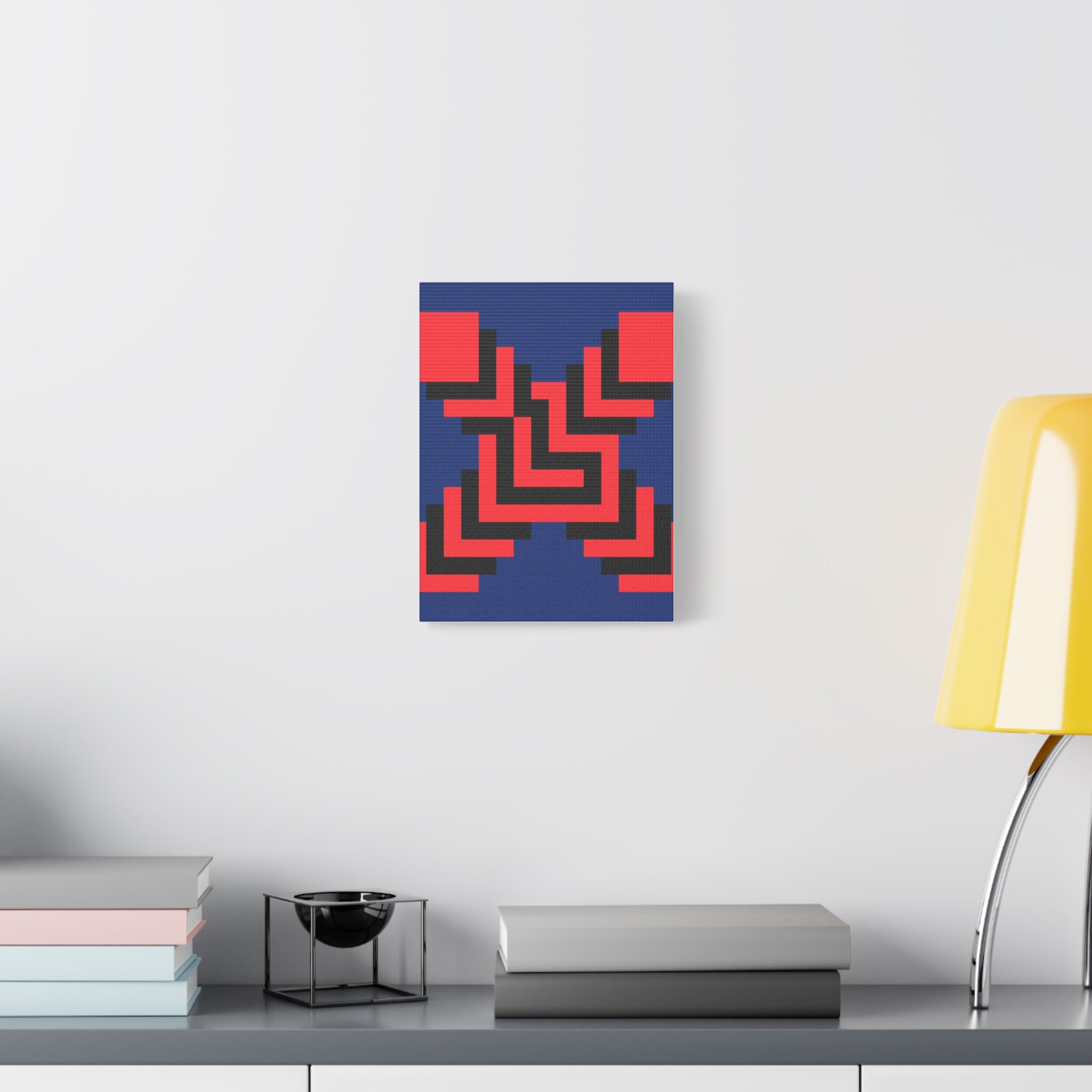 Geometric X Abstract Art Canvas Print