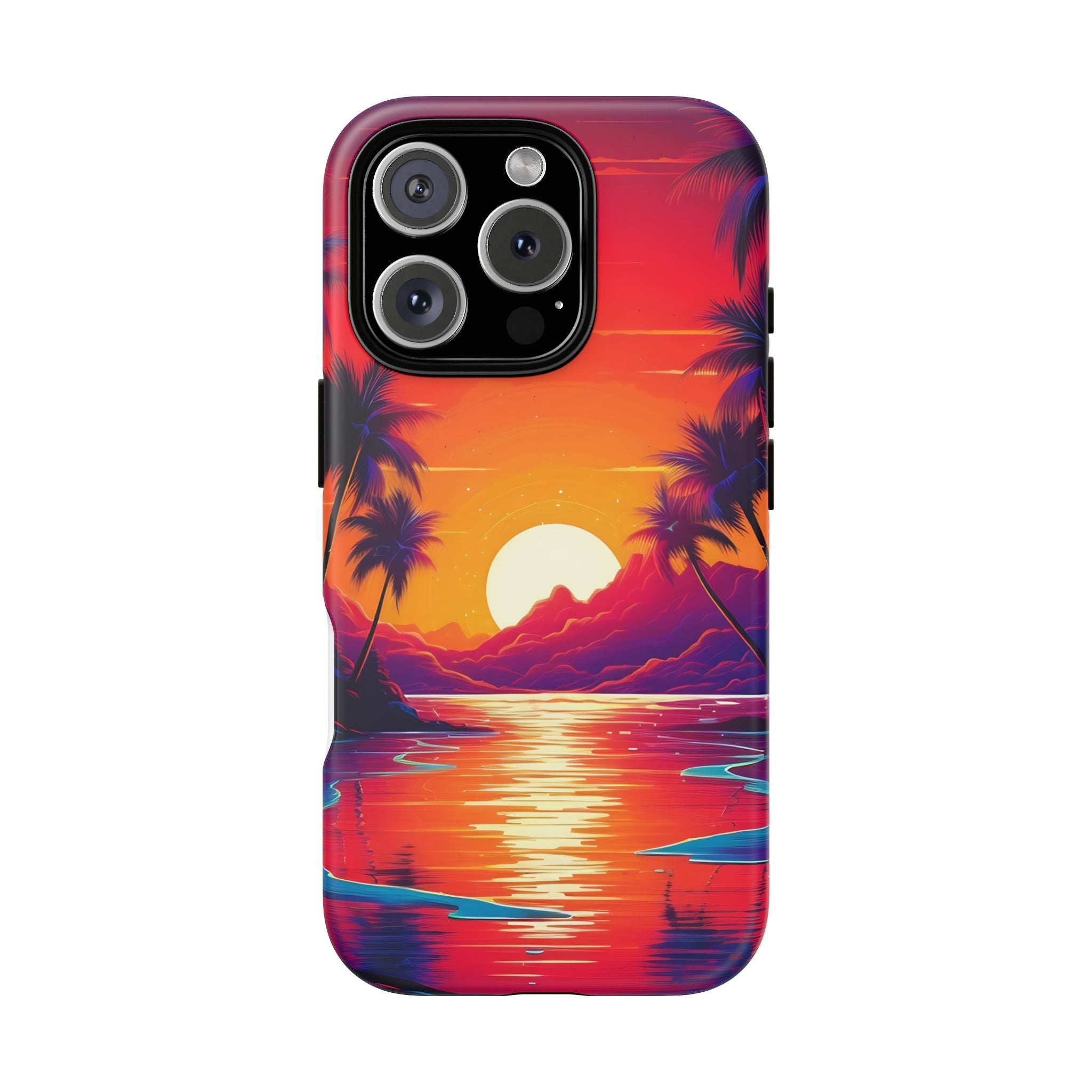 Sunset Beach Hexagon iPhone Case