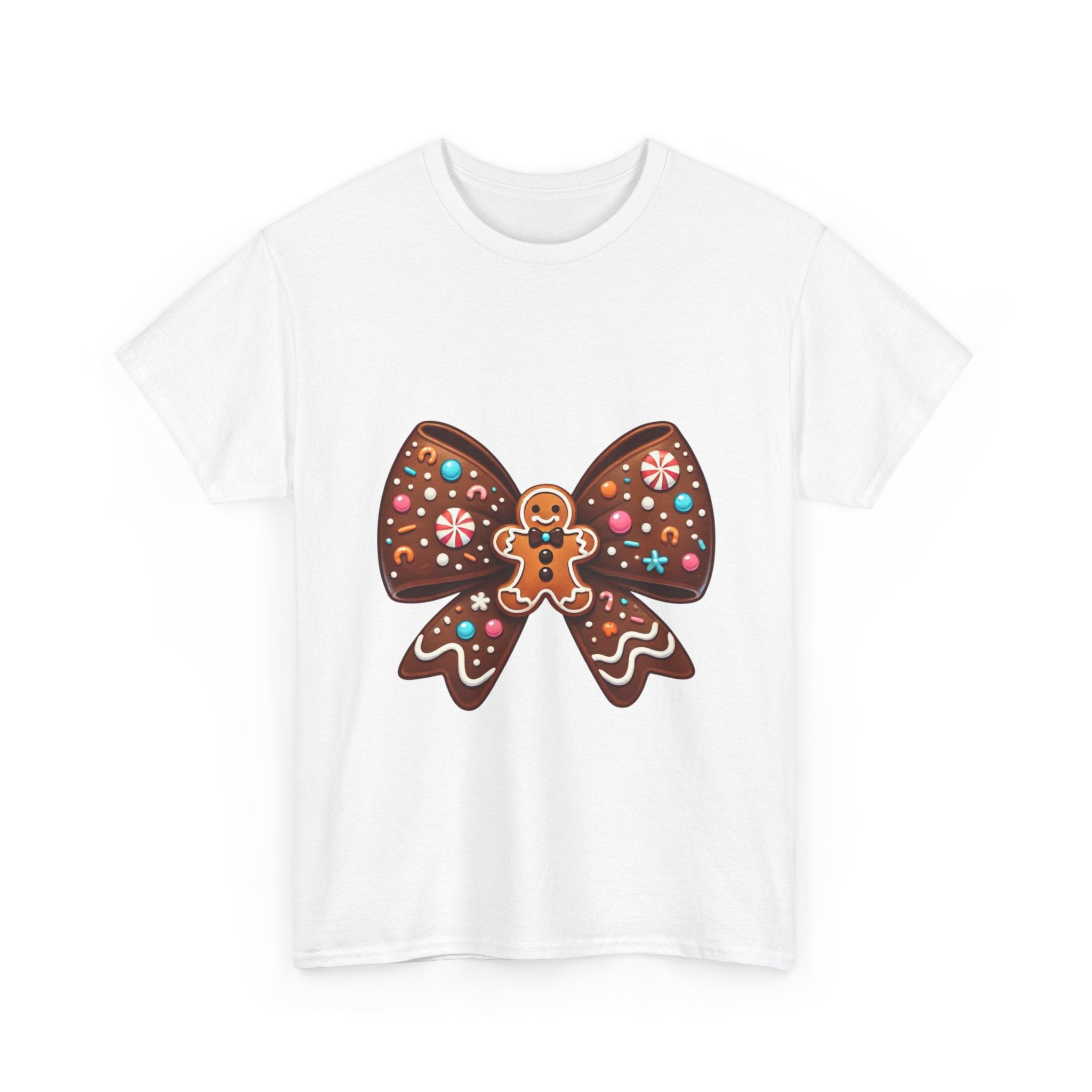 Gingerbread Bow Christmas T-Shirt