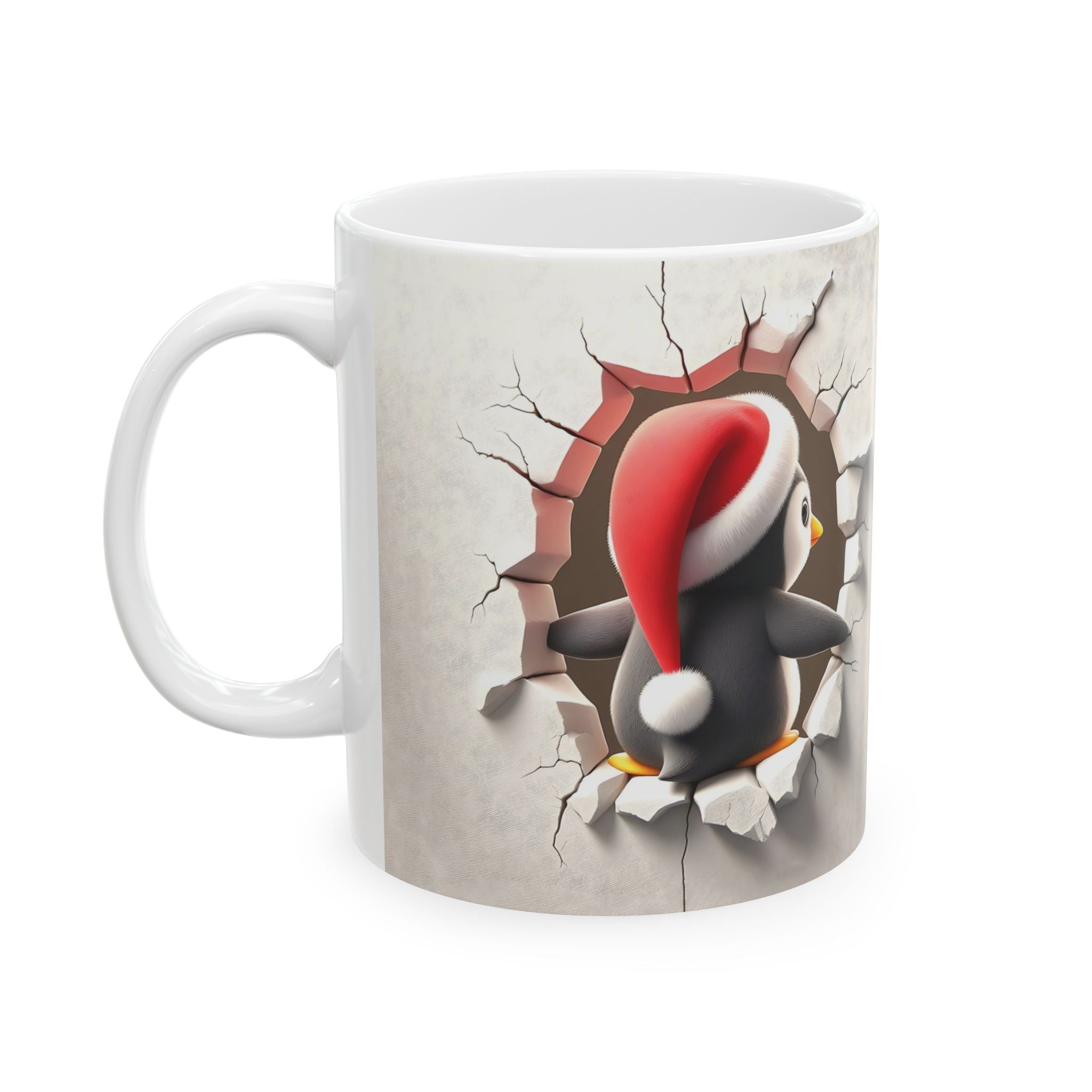 Santa Penguin Mug: Christmas Cheer