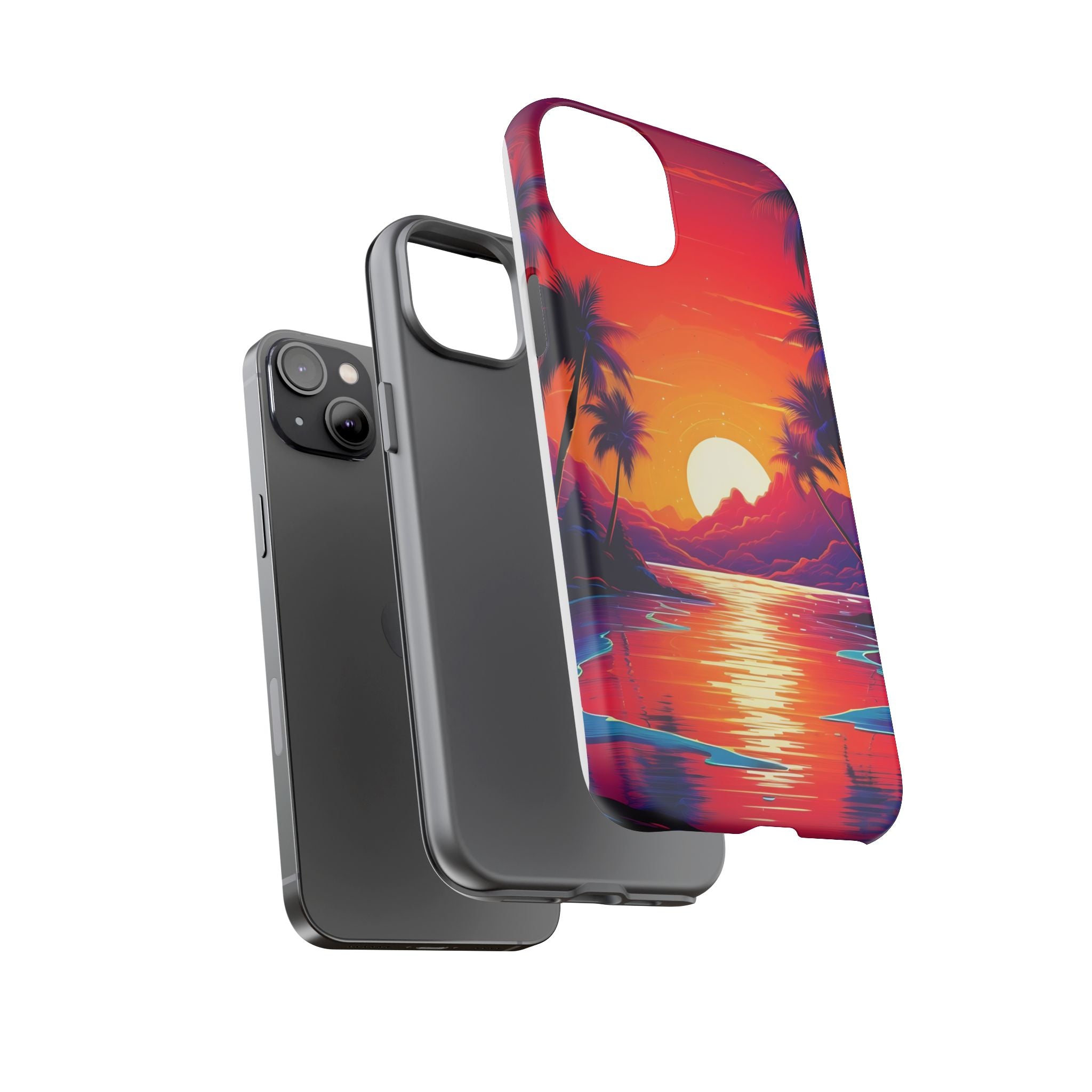 Sunset Beach Hexagon iPhone Case