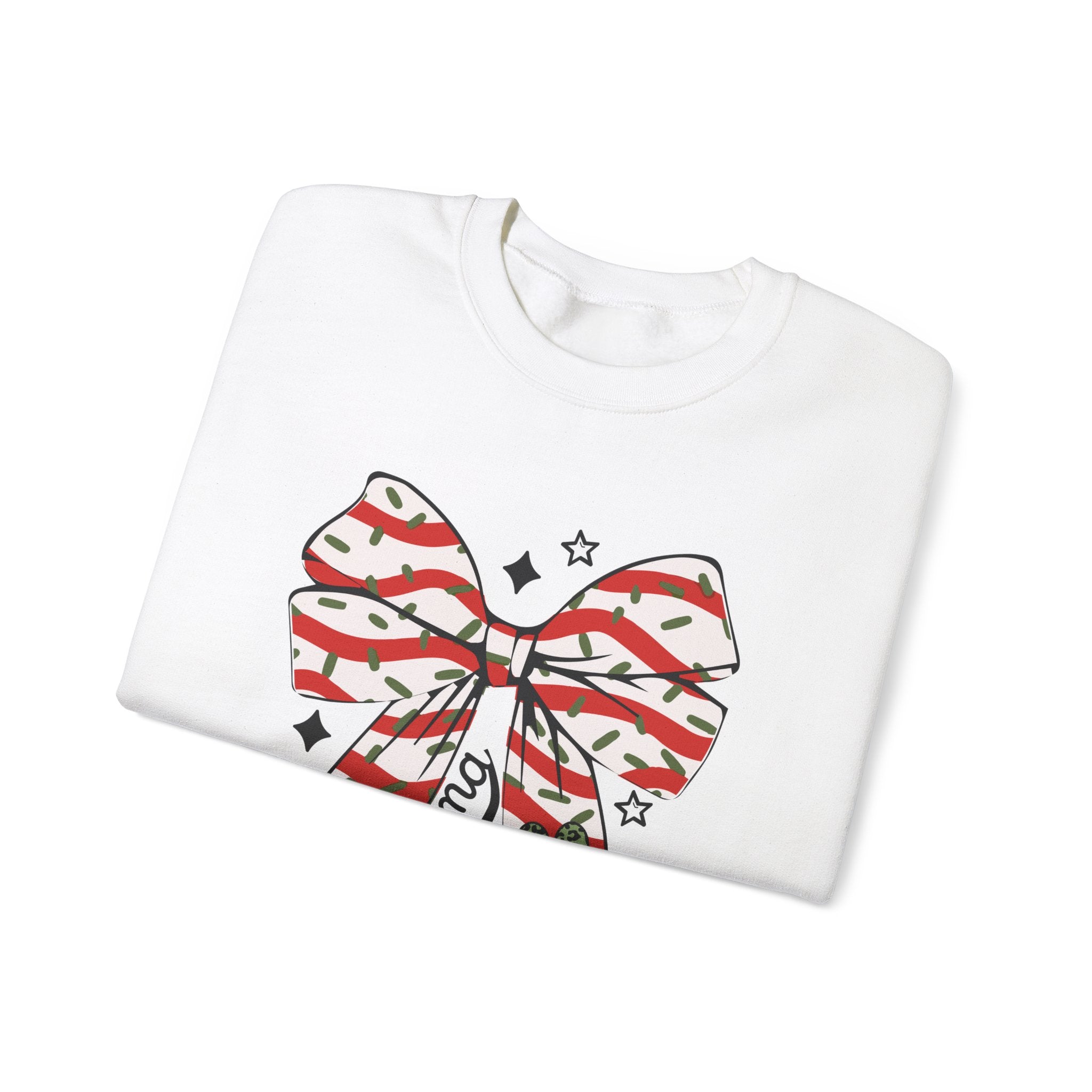 Dog Mama Christmas Bow Sweatshirt