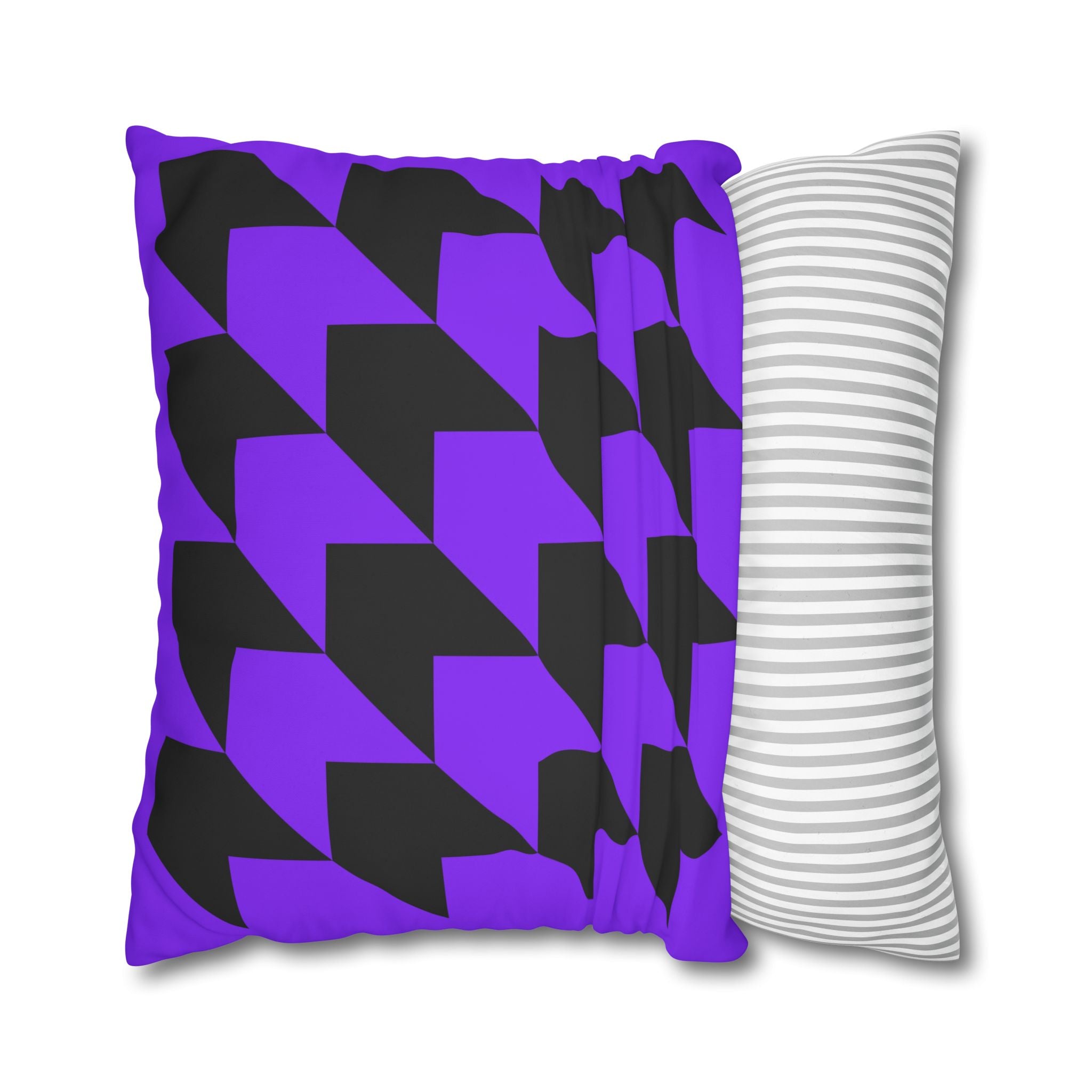 Geometric Purple Arrow Pillowcase