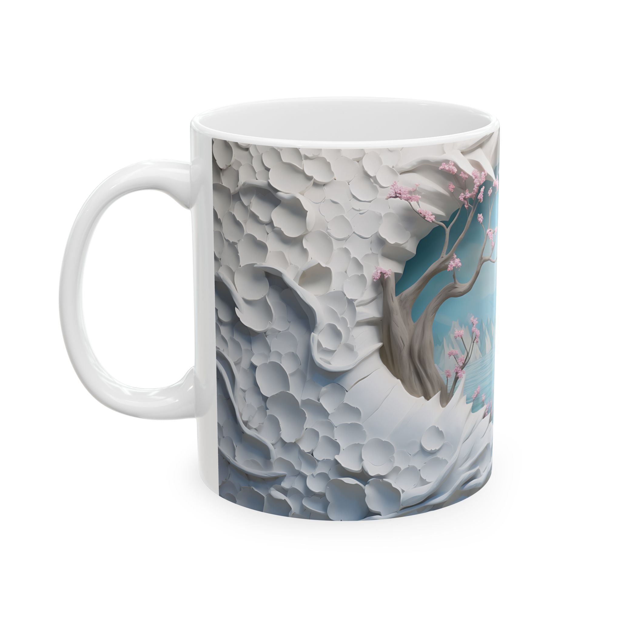 Tranquil Landscape Mug: Surreal Art