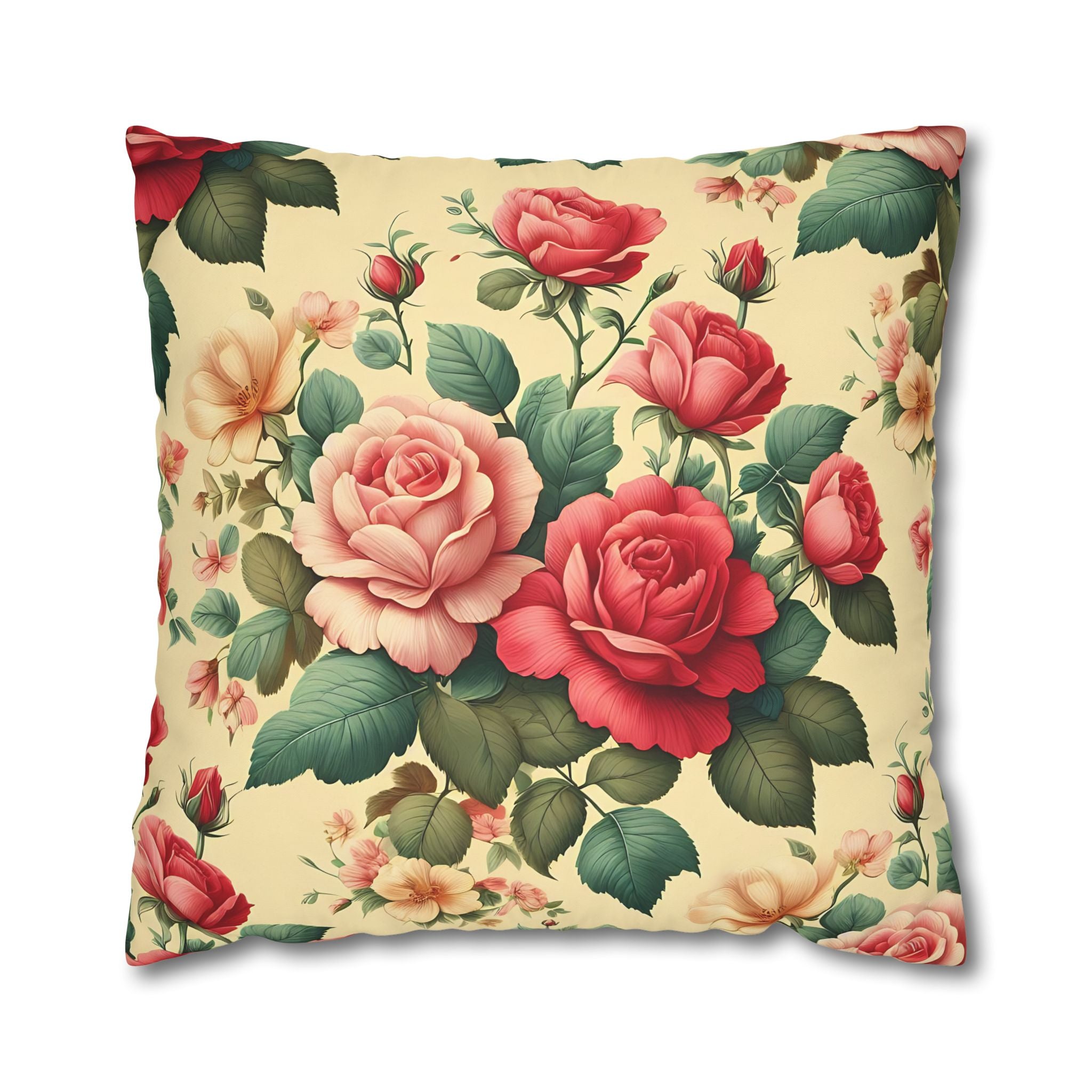 Vintage Rose Pillowcase - Floral Print