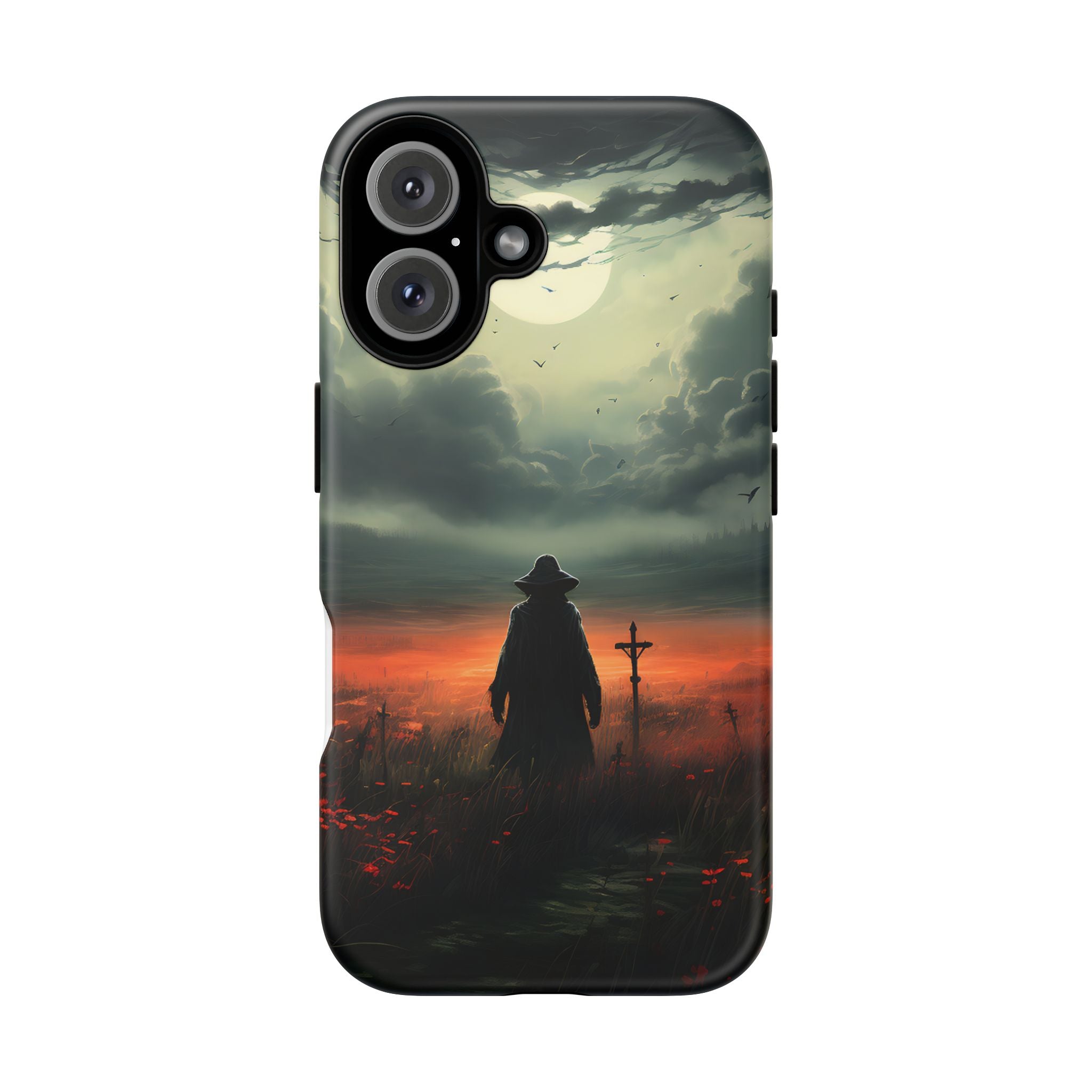 Haunted Field Hexagon Stone iPhone Case