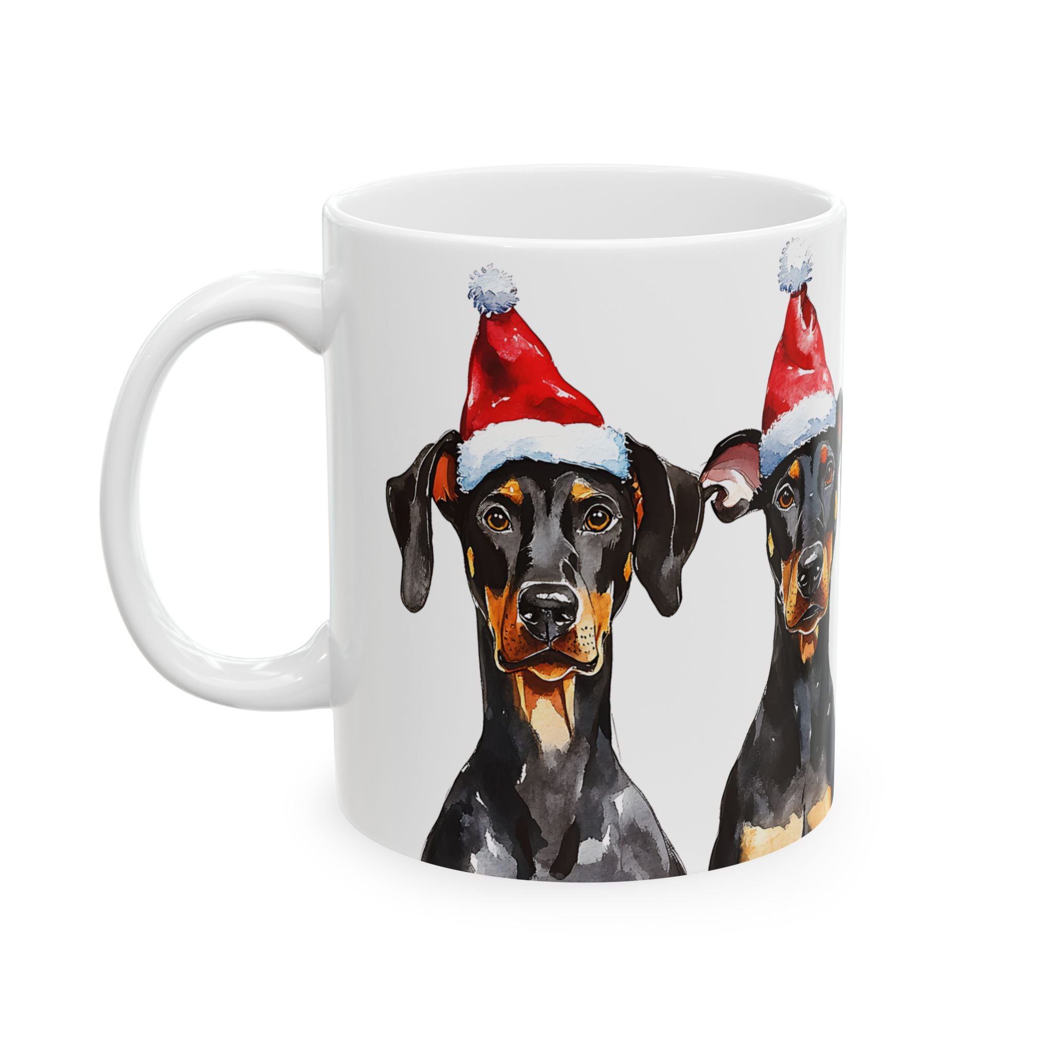 Doberman Pinschers Christmas Mug