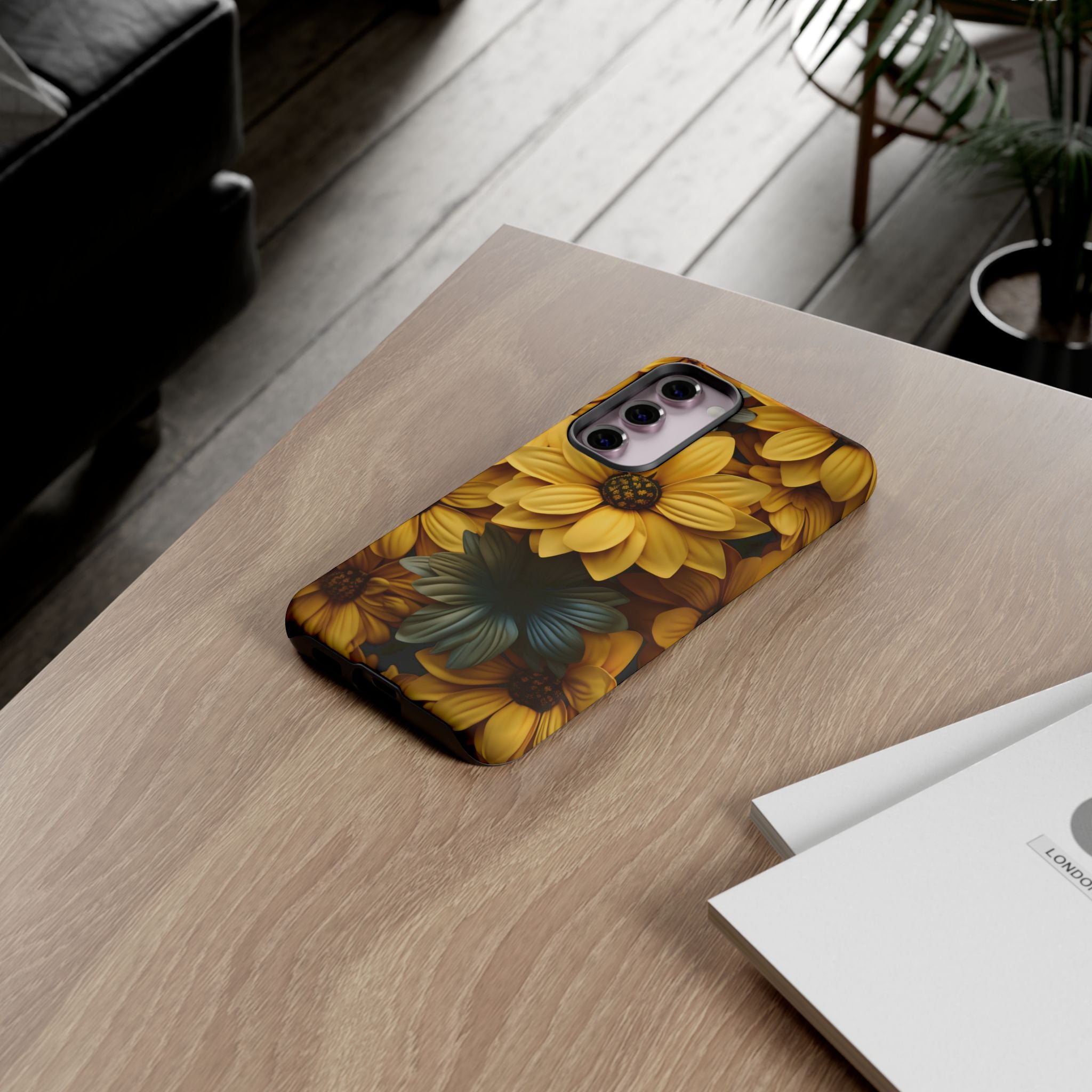 Butter Yellow Floral Samsung Case