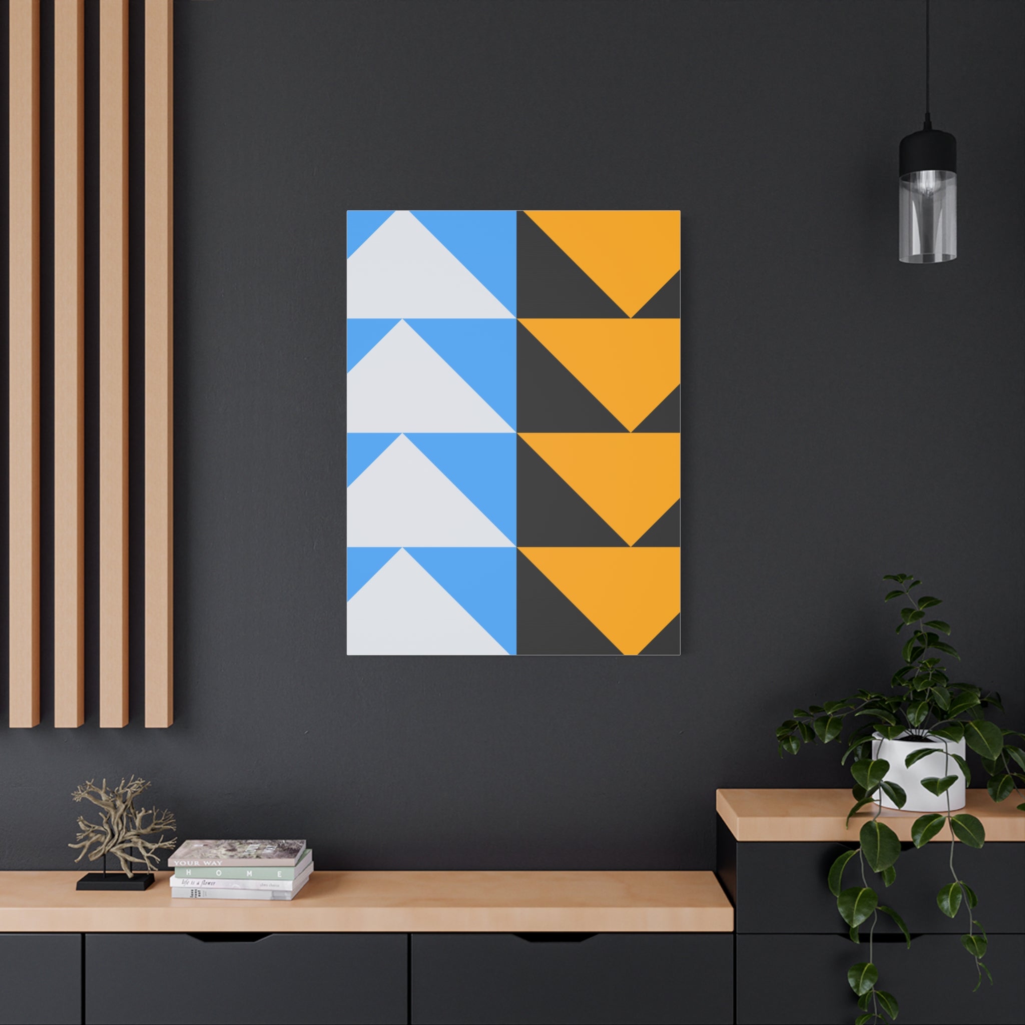 Geometric Triangle Canvas Art - Modern Decor