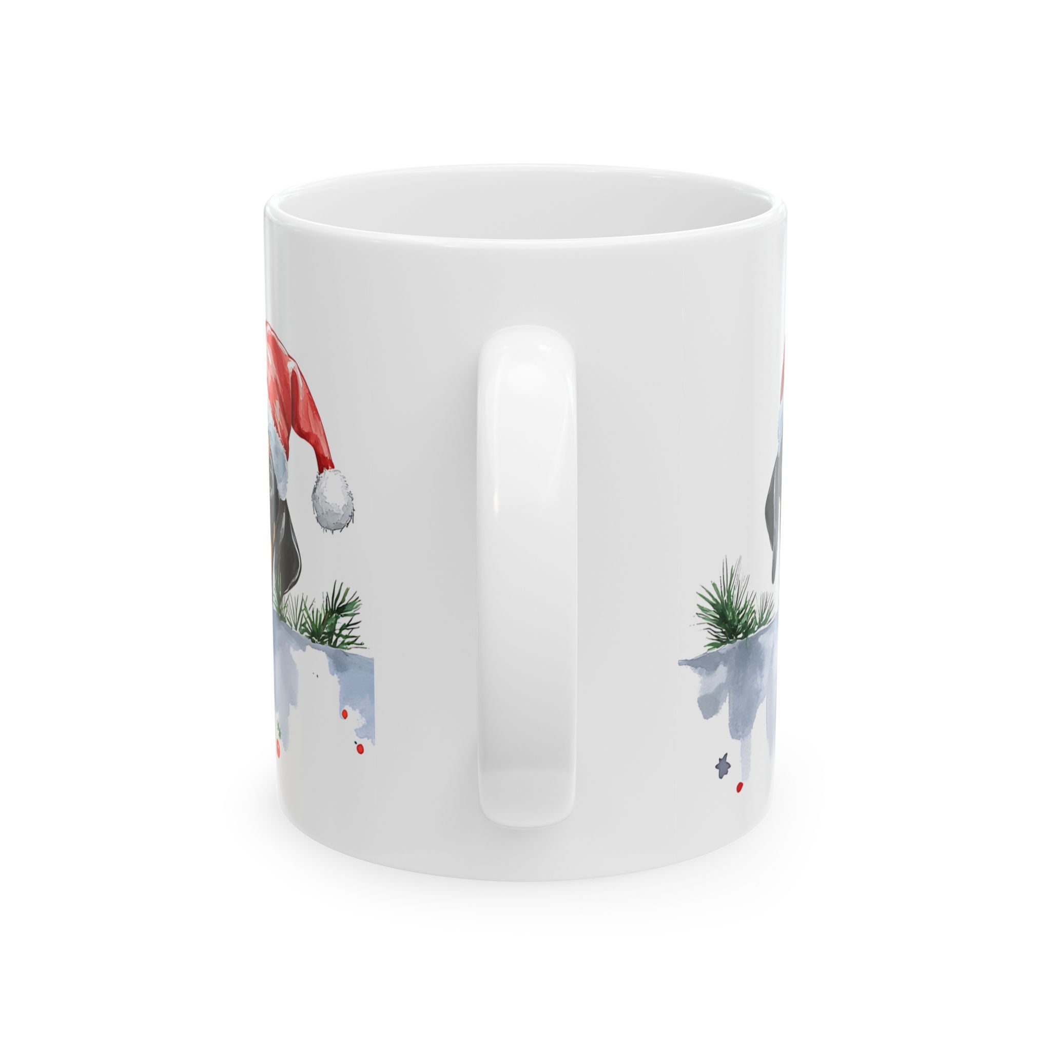 Doberman Christmas Mug - Festive Dogs