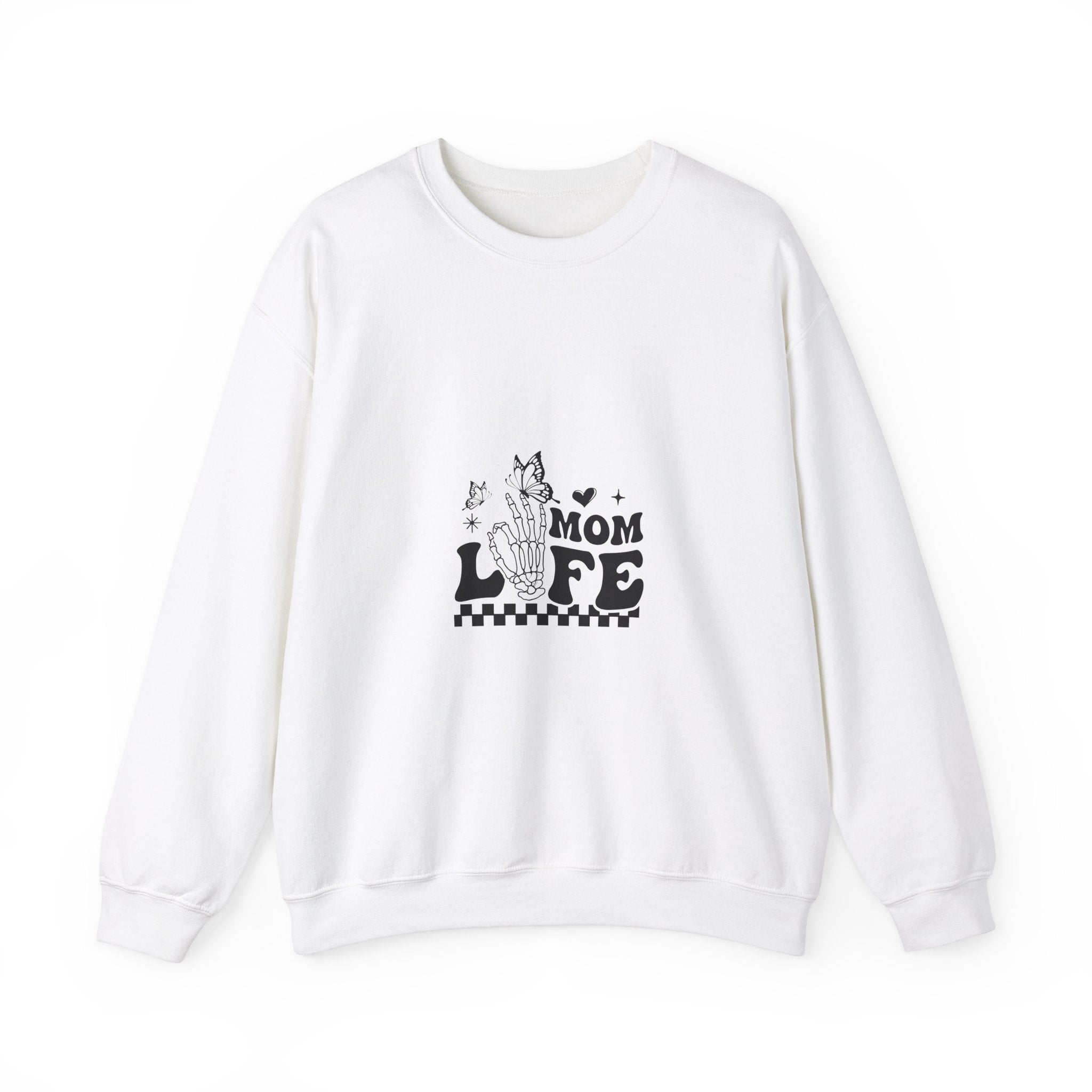 Mom Life: Retro Skeleton Hand Sweatshirt