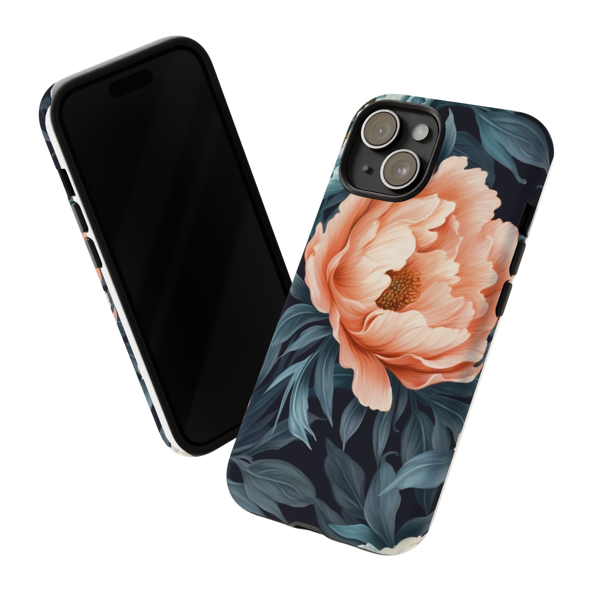 Moody Floral iPhone Case - Hexagon Stone