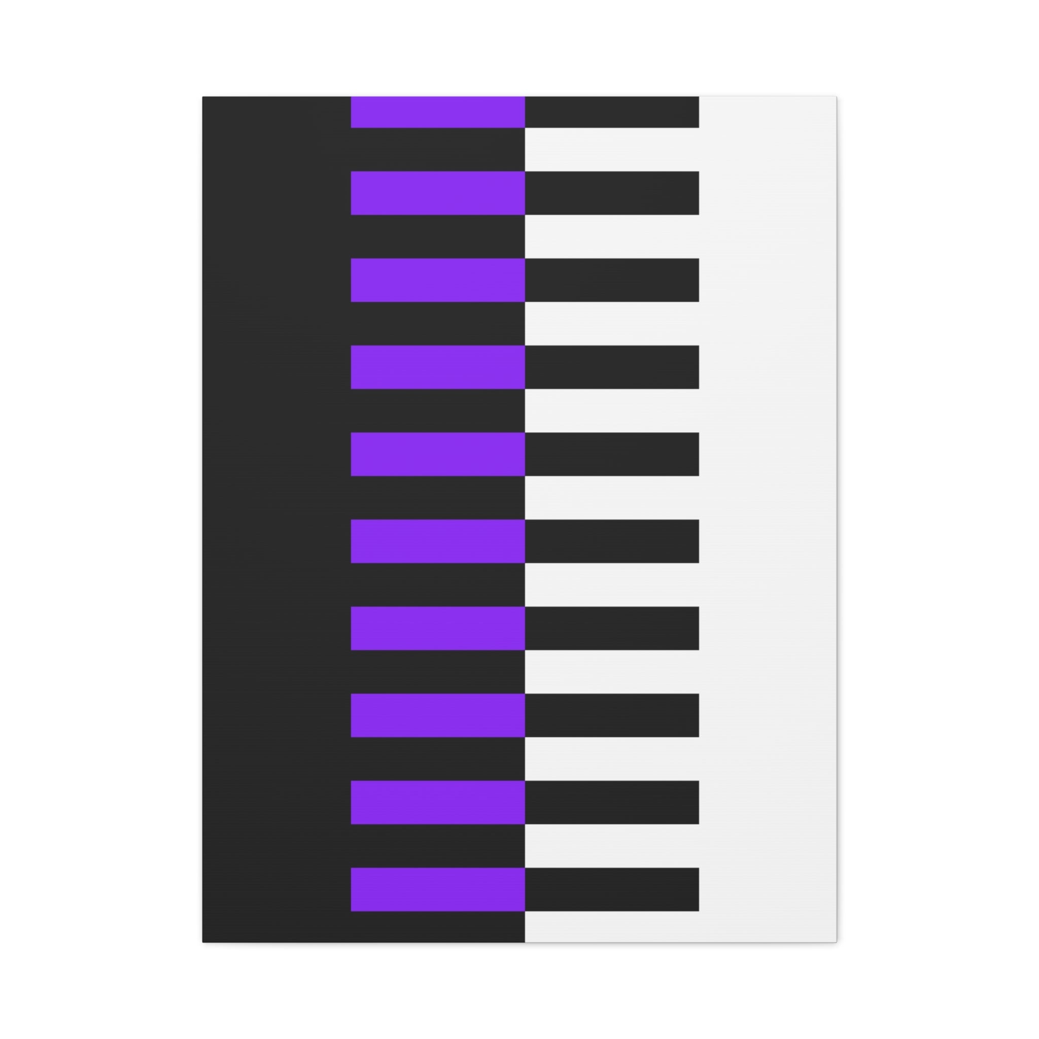 Abstract Purple Piano Keys Canvas Art