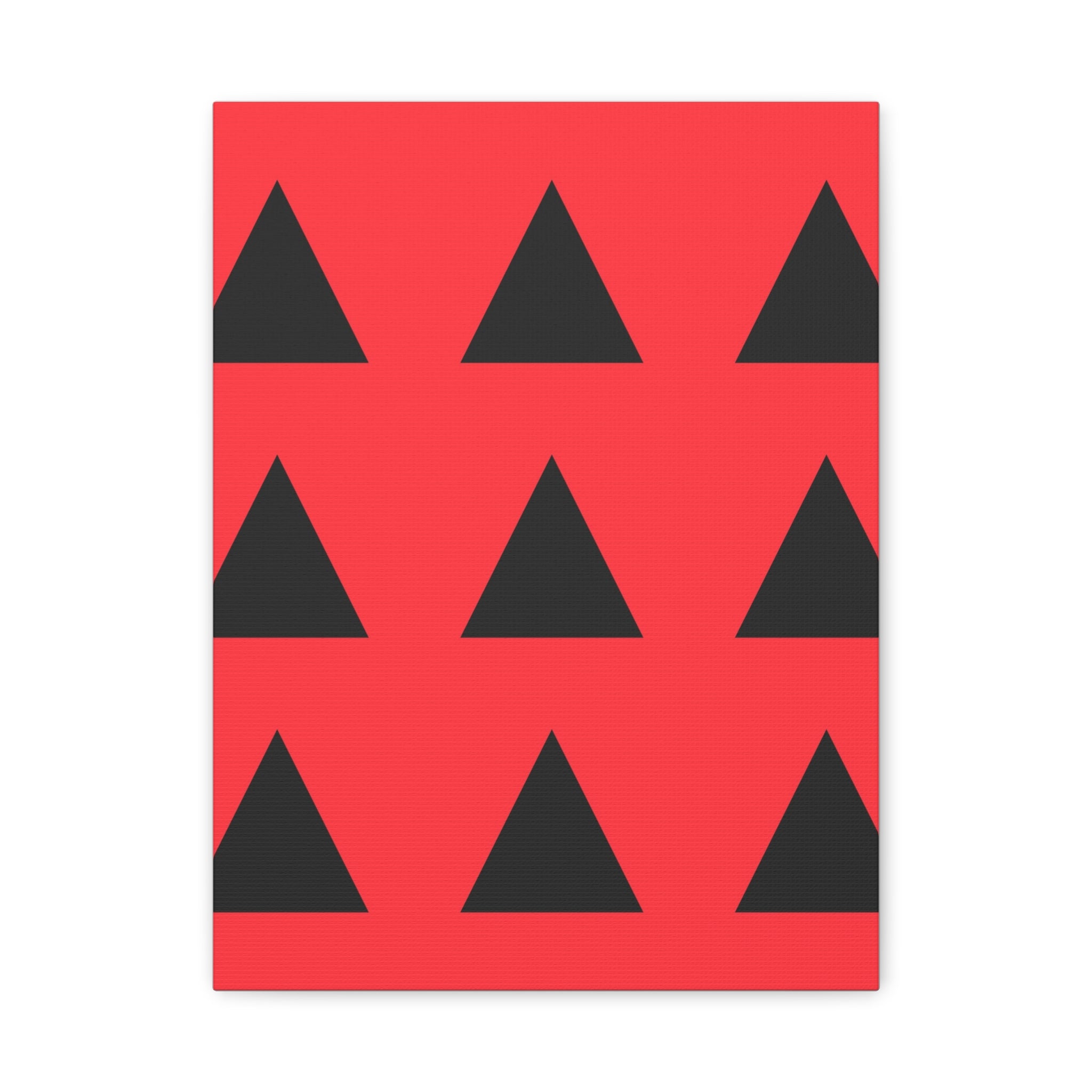 Red & Black Triangle Canvas Art