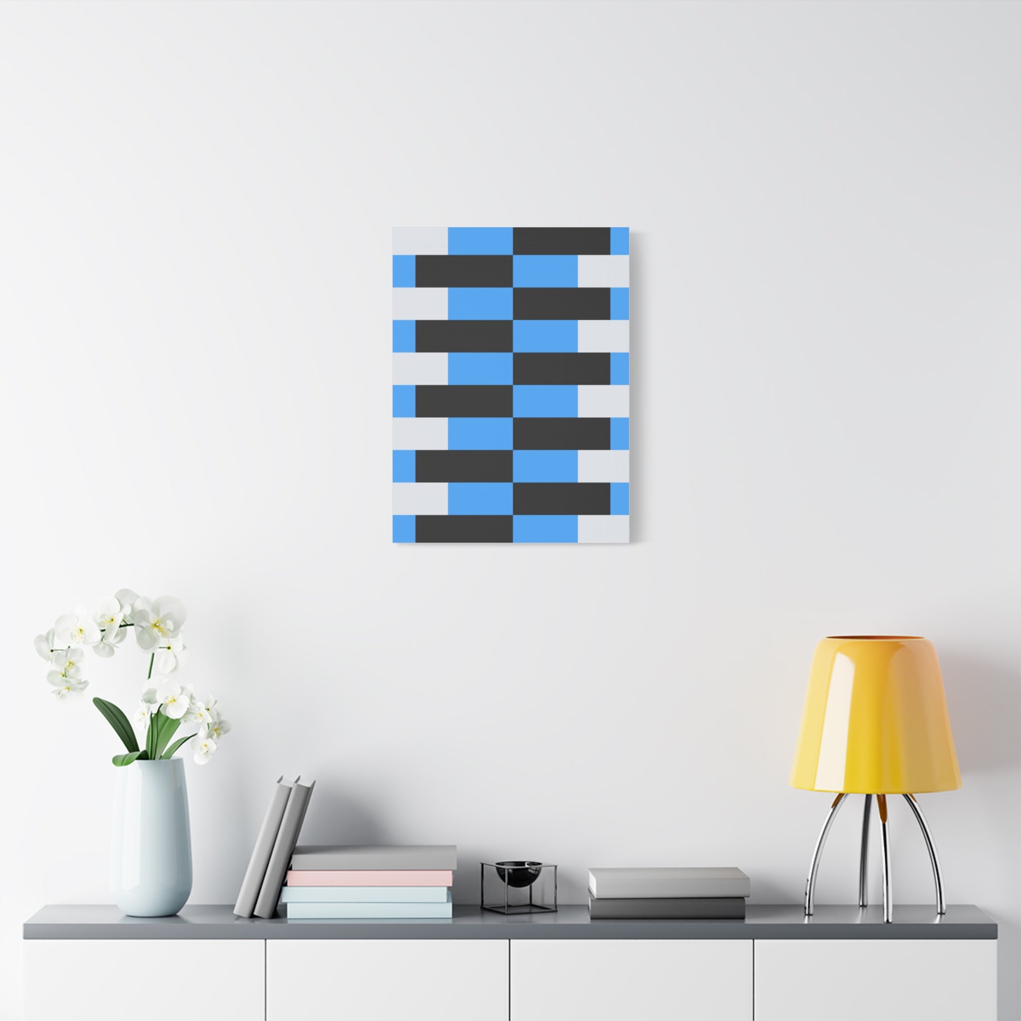 Geometric Abstract Canvas Art Print