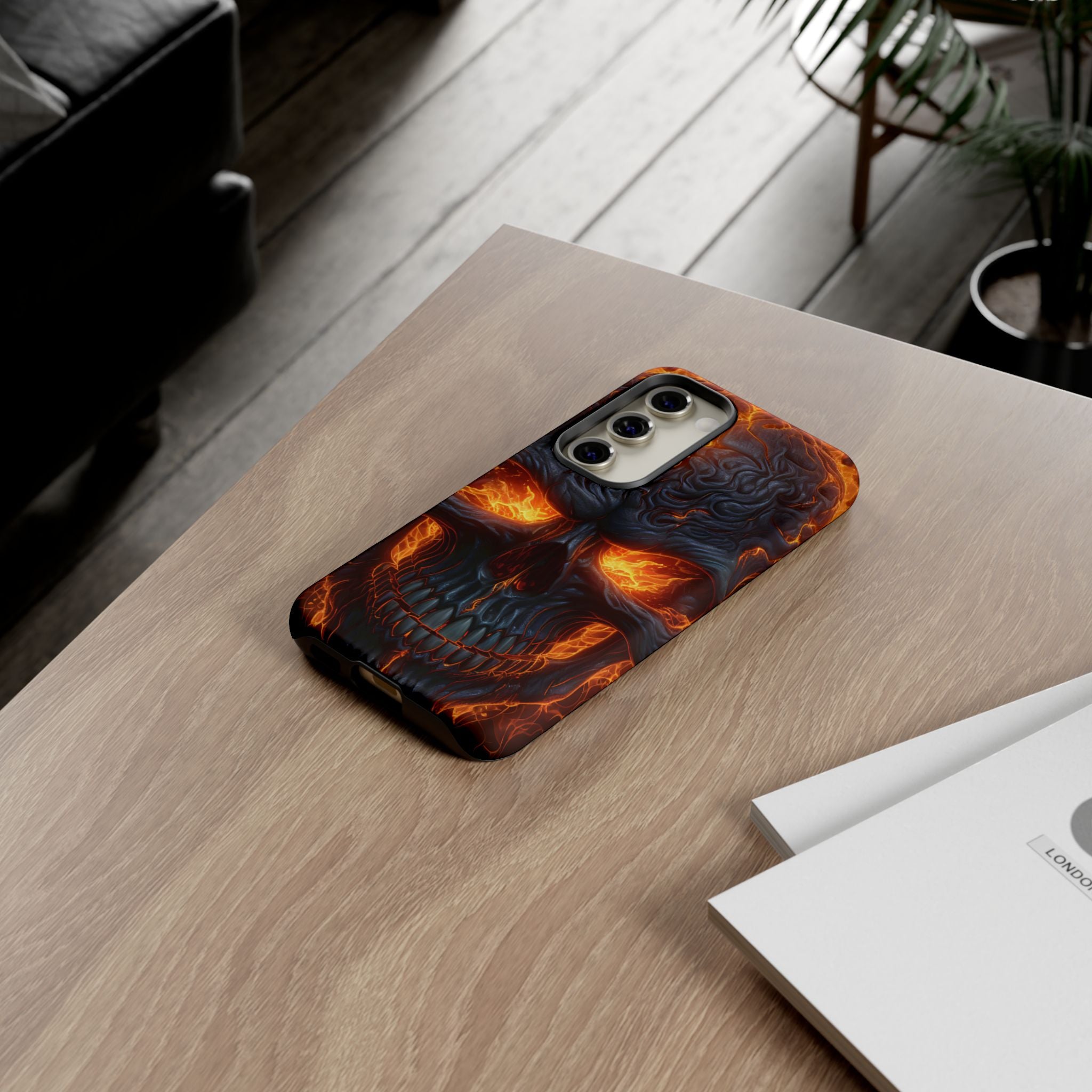 Fiery Skull Samsung Case