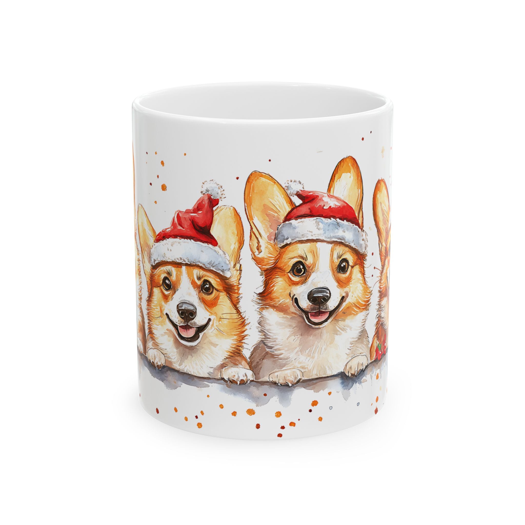 Corgi Christmas Mug: Santa Corgis!