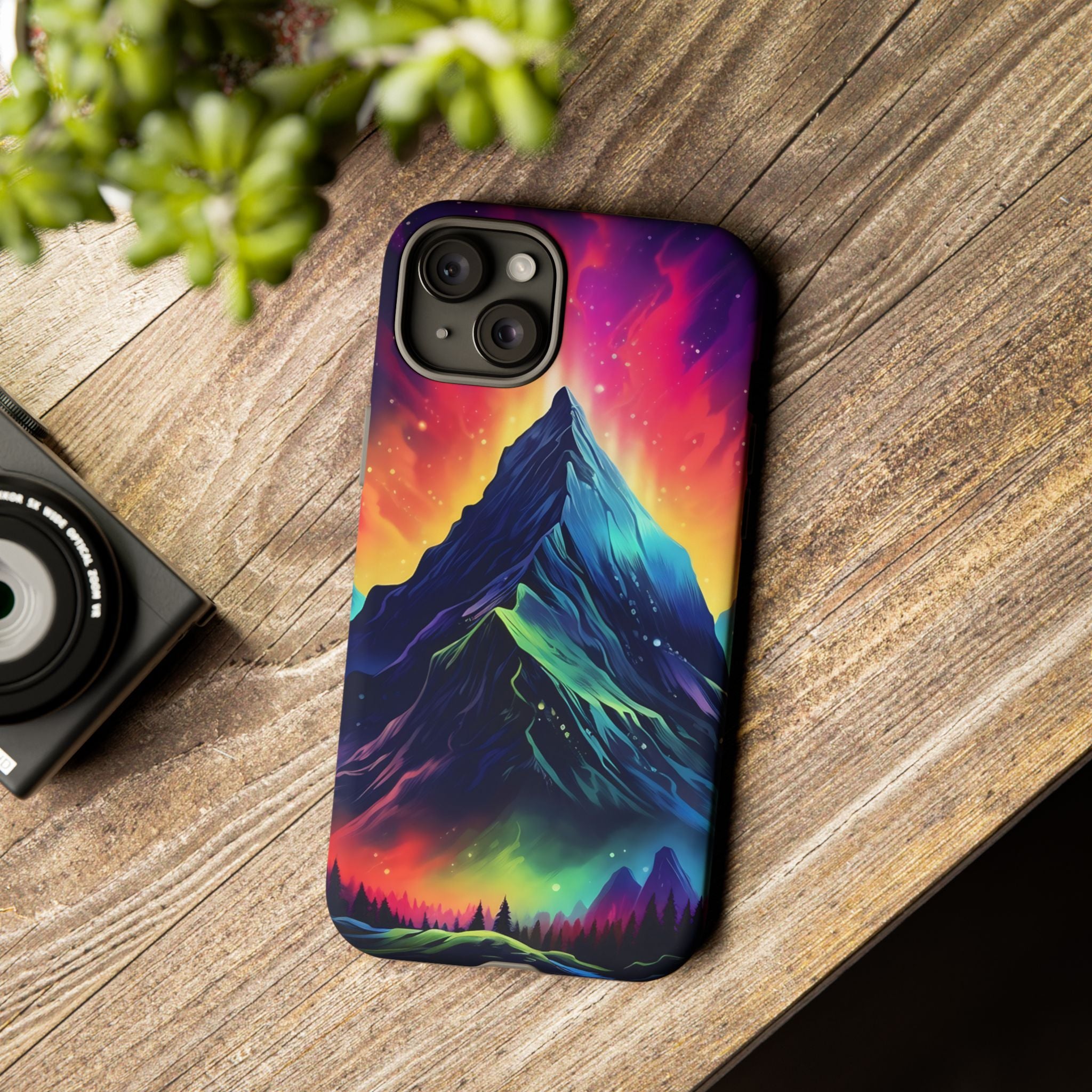 Cosmic Mountain iPhone Case - Hexagon Stone