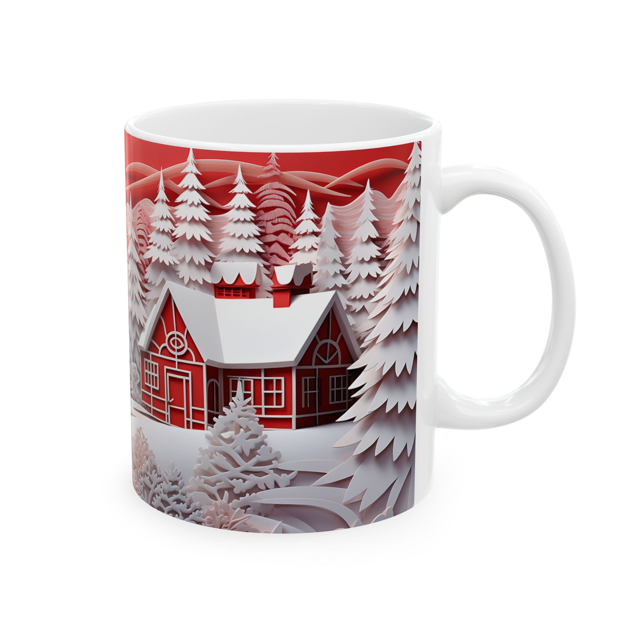 Winter Wonderland Papercut Mug