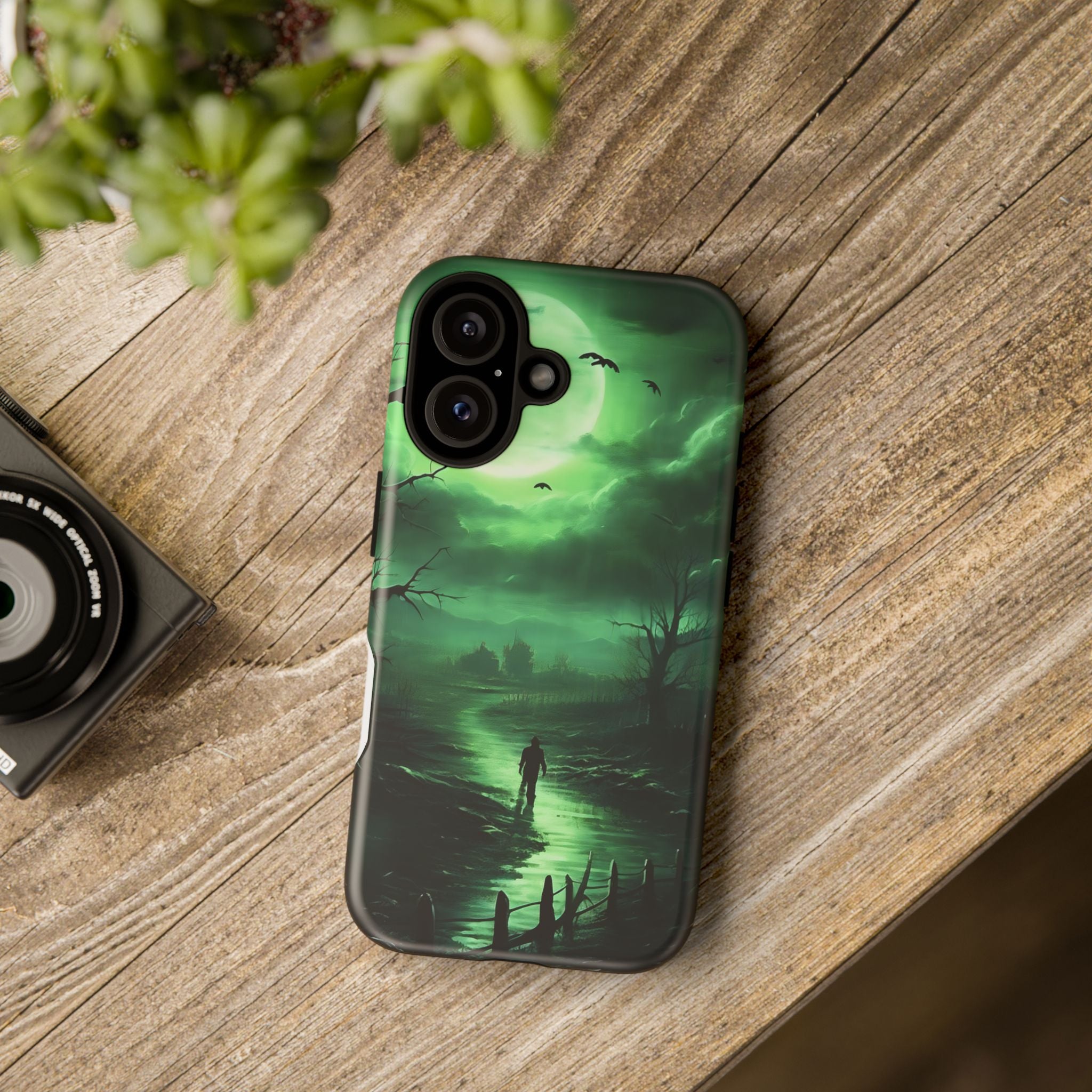 Swamp Moon Gothic iPhone Case - Hexagon Stone