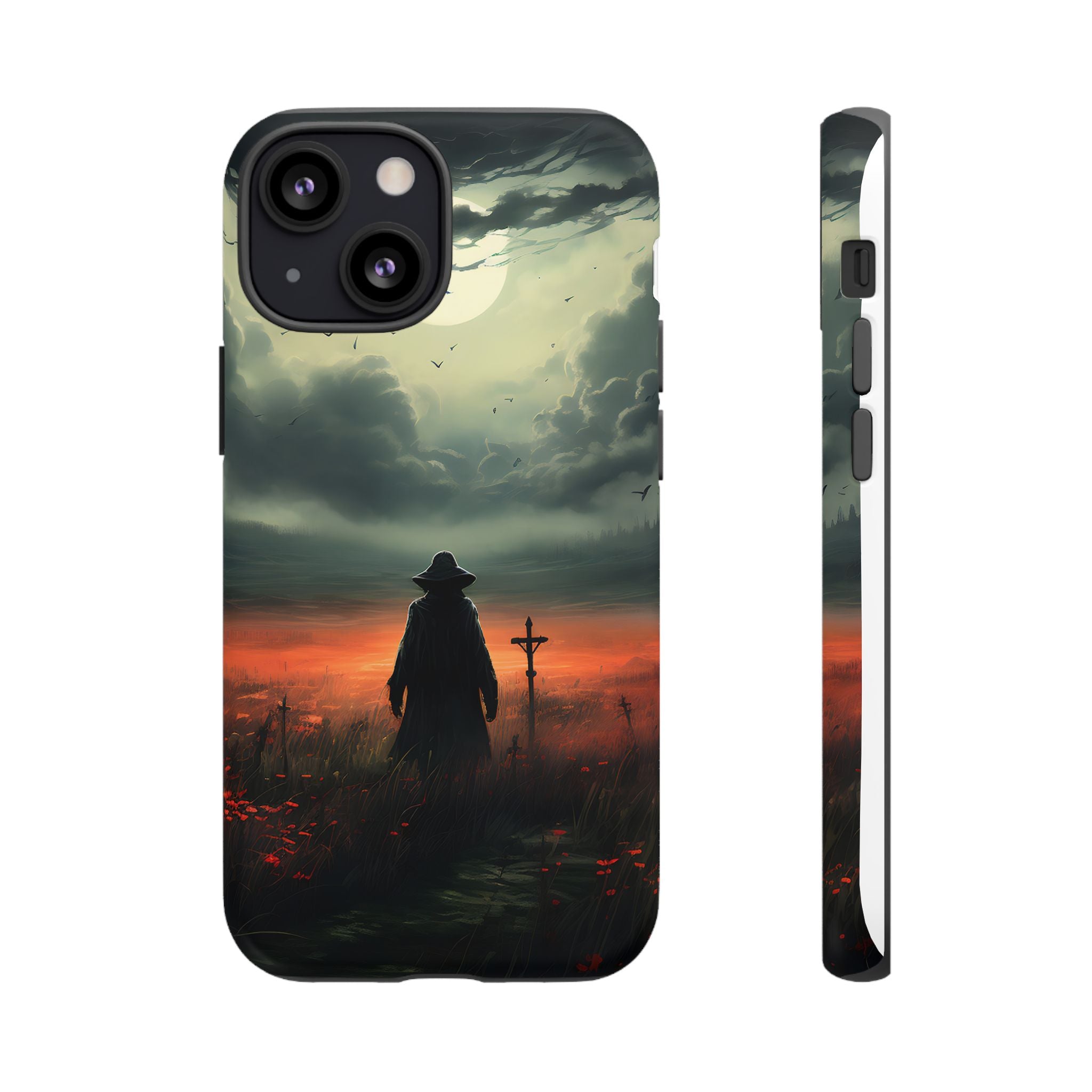 Haunted Field Hexagon Stone iPhone Case