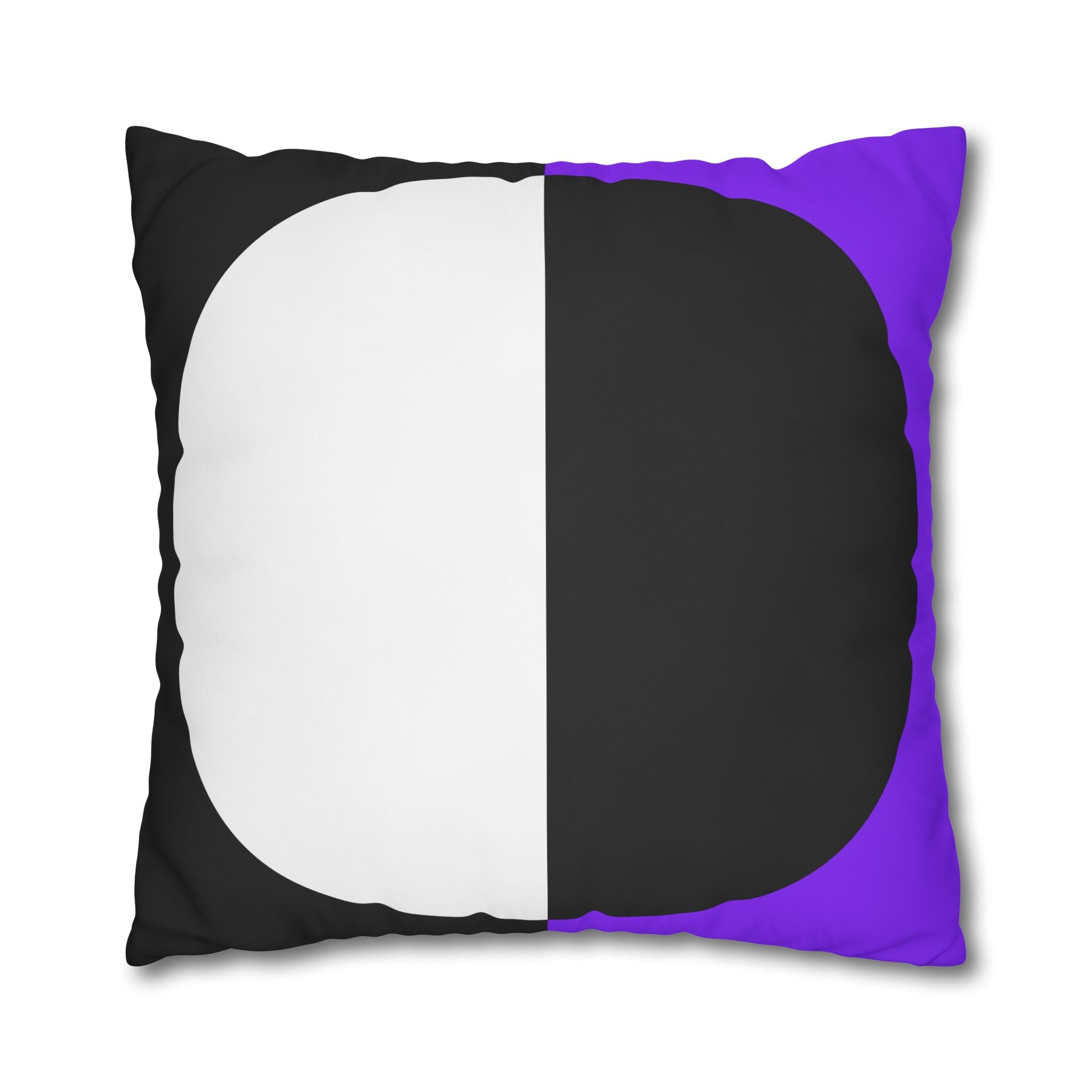 Geometric Purple & Black Pillowcase