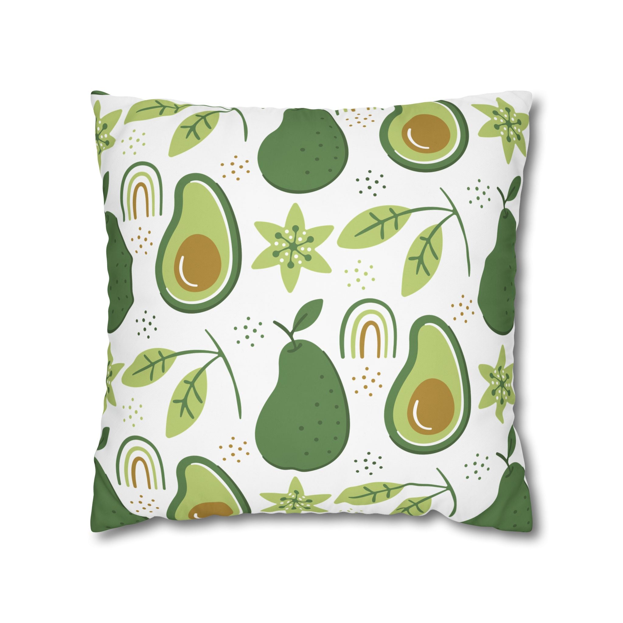 Avocado Leaf Pillowcase - Retro Green