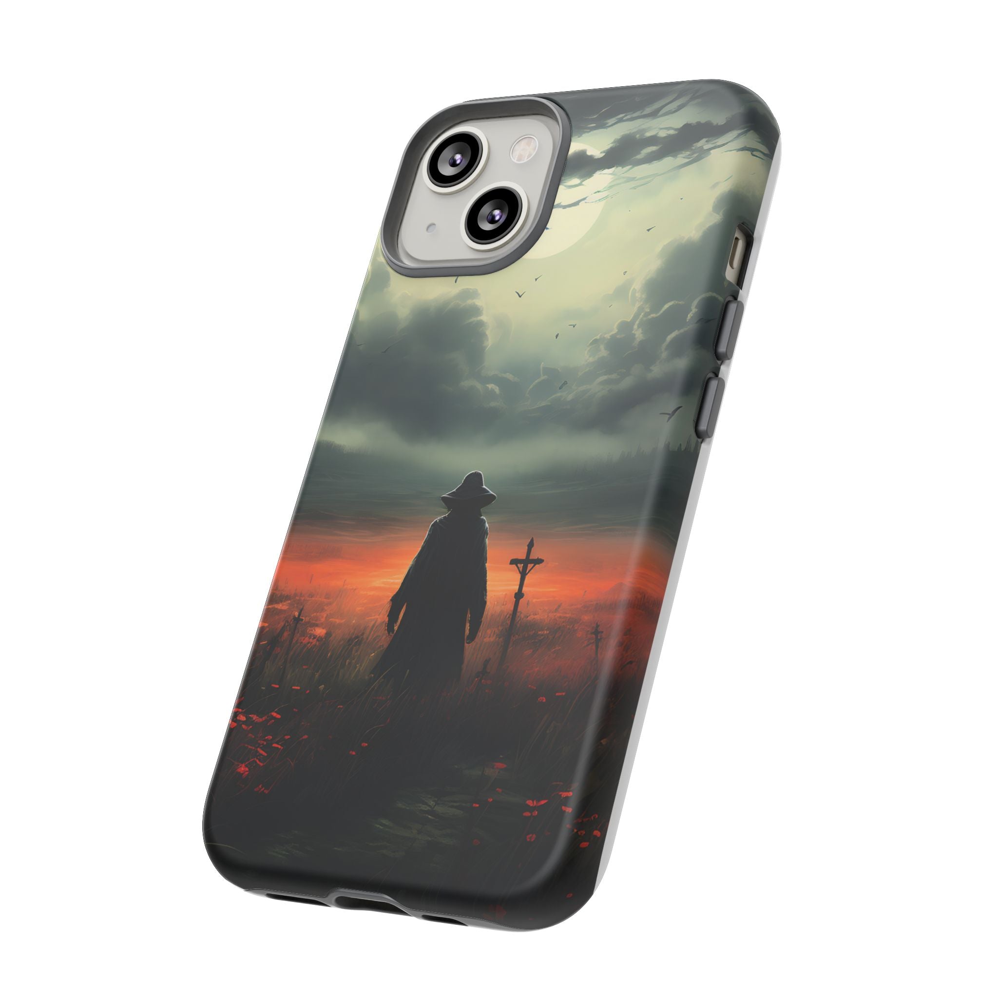 Haunted Field Hexagon Stone iPhone Case