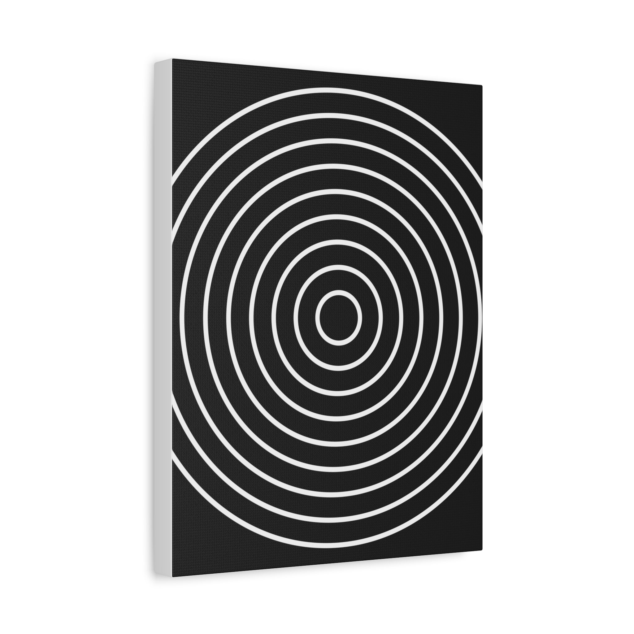 Abstract Concentric Circles Canvas Art