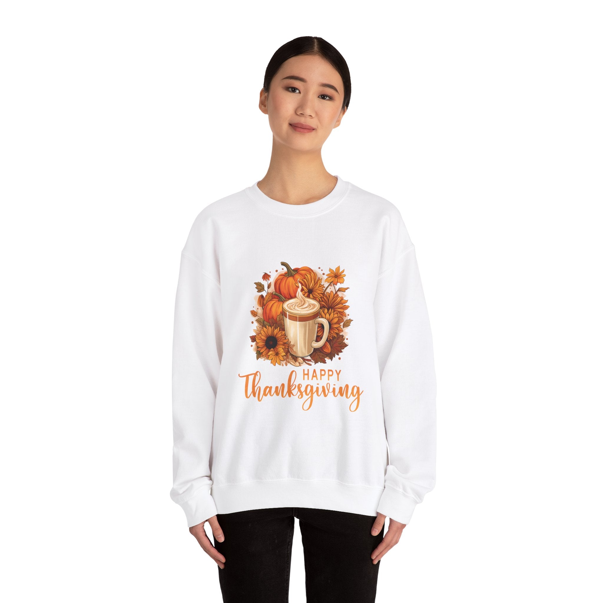 Cozy Fall Latte Thanksgiving Sweatshirt